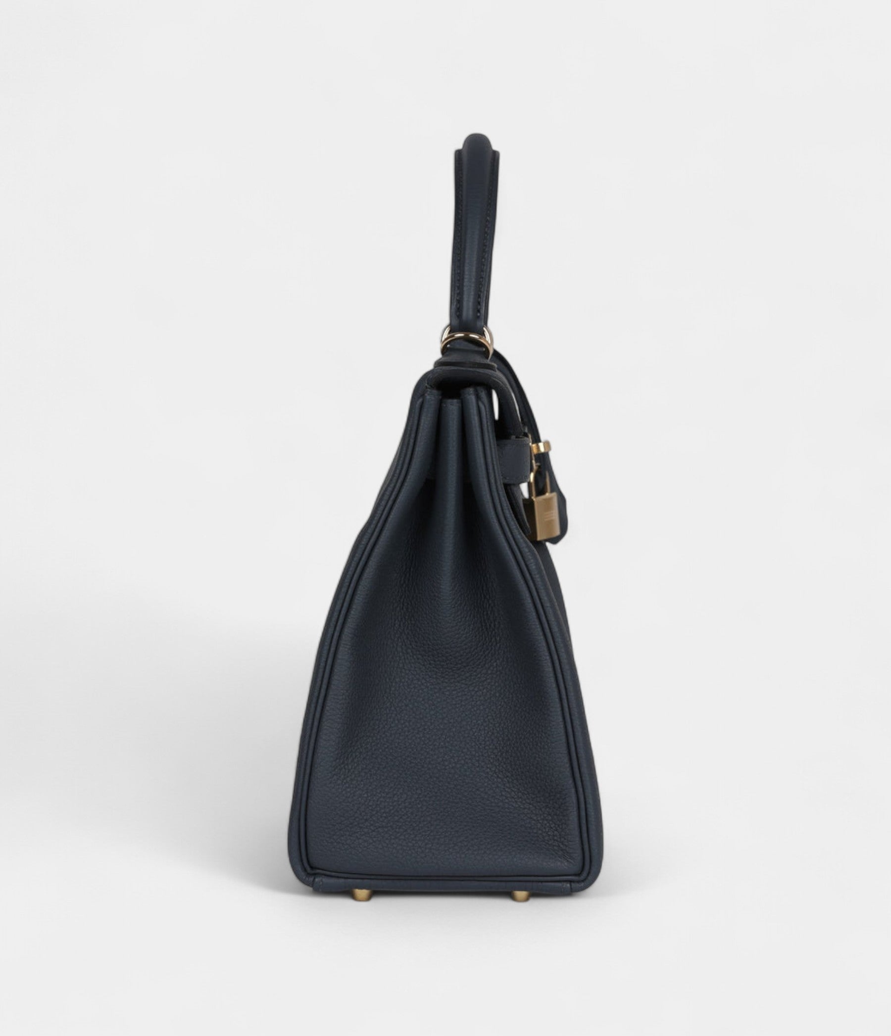 Hermes Kelly 28 Gris Misty Togo Permabrass Hardware