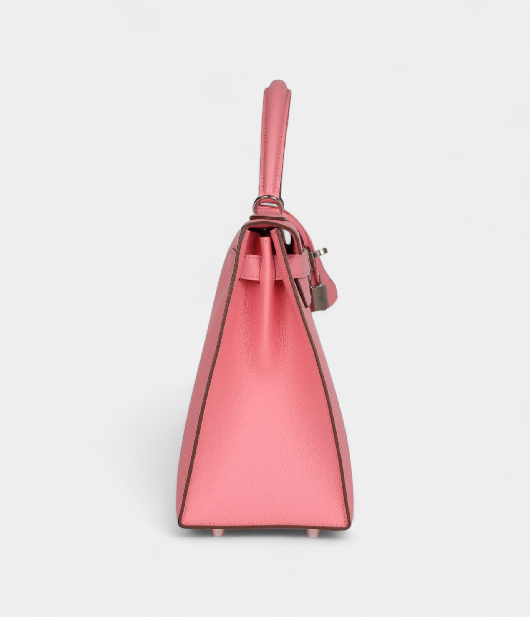 Hermes Kelly 28 Rose Confetti Epsom Palladium Hardware