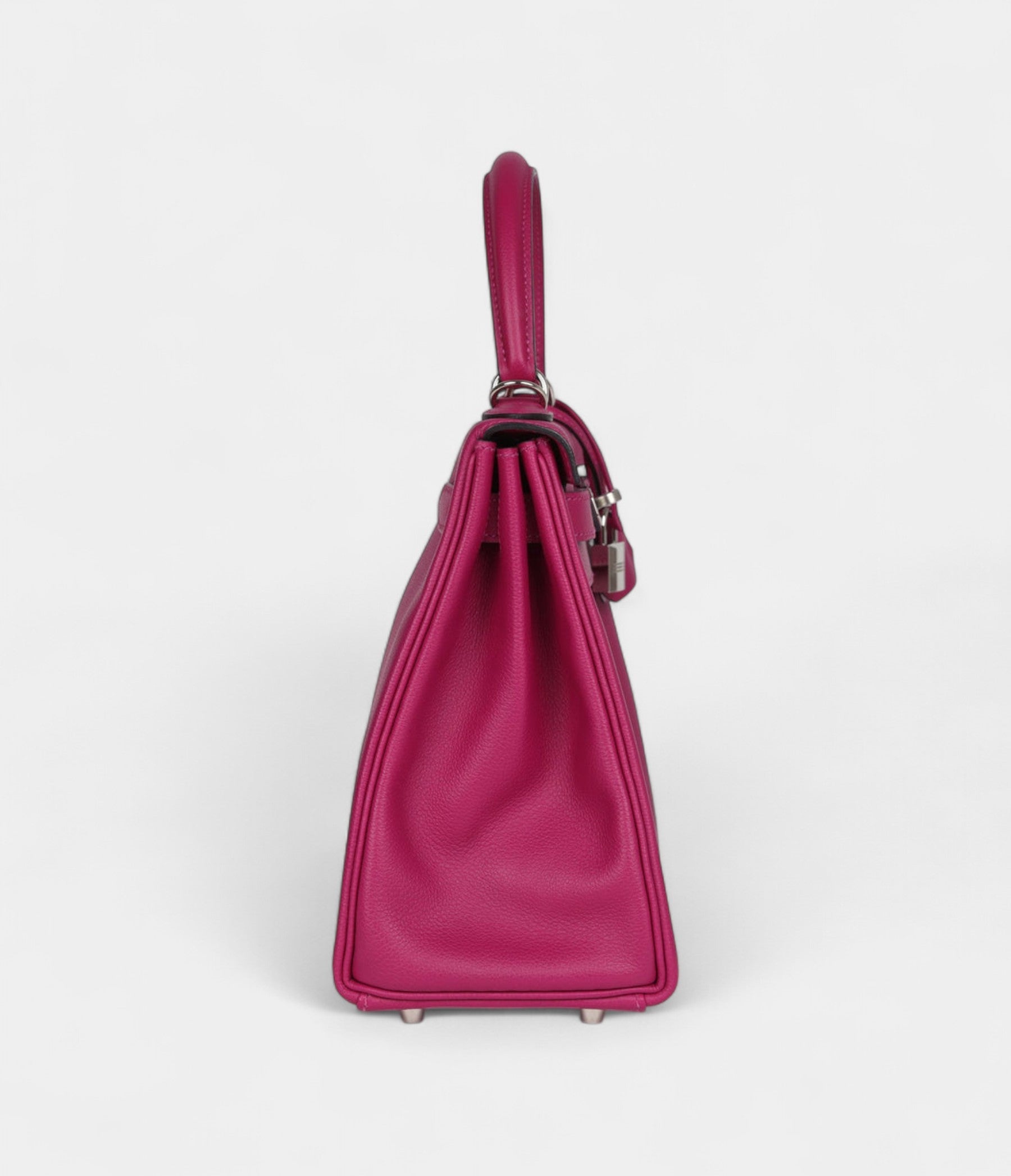 Hermes Kelly 28 Rose Poupre Evercolor Palladium Hardware