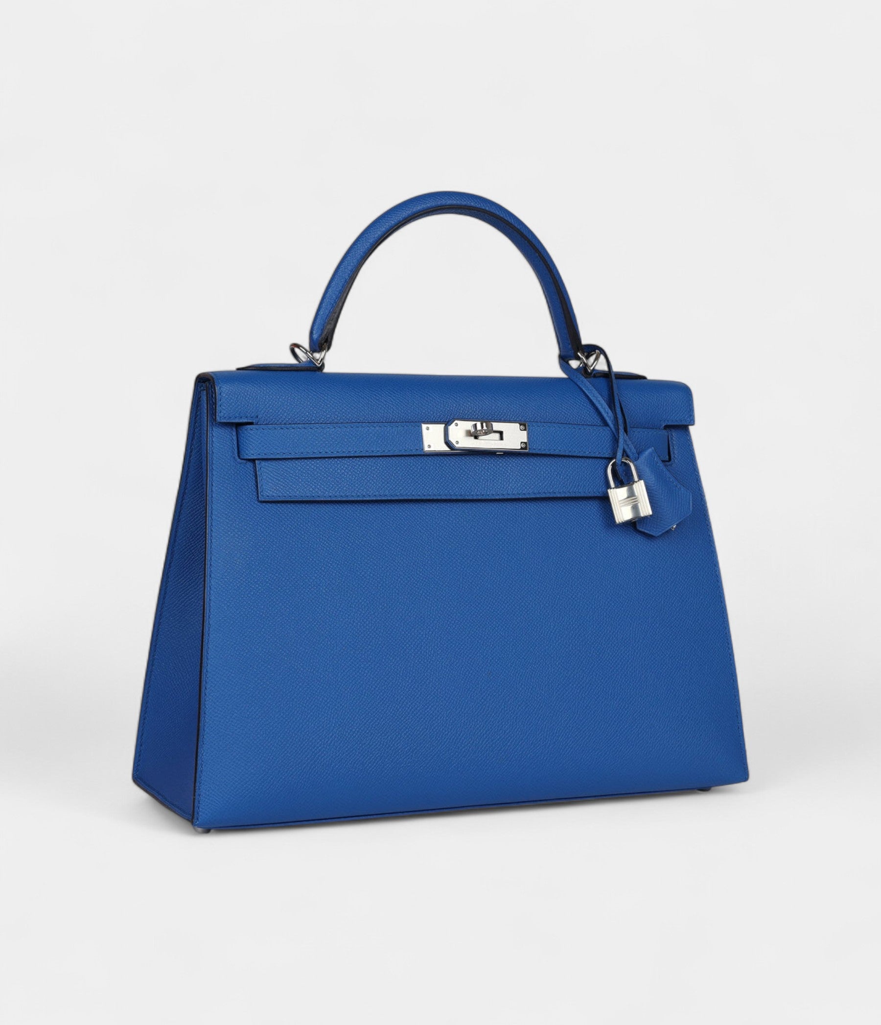 Hermès Kelly 32 Bleu Epsom Palladium Hardware