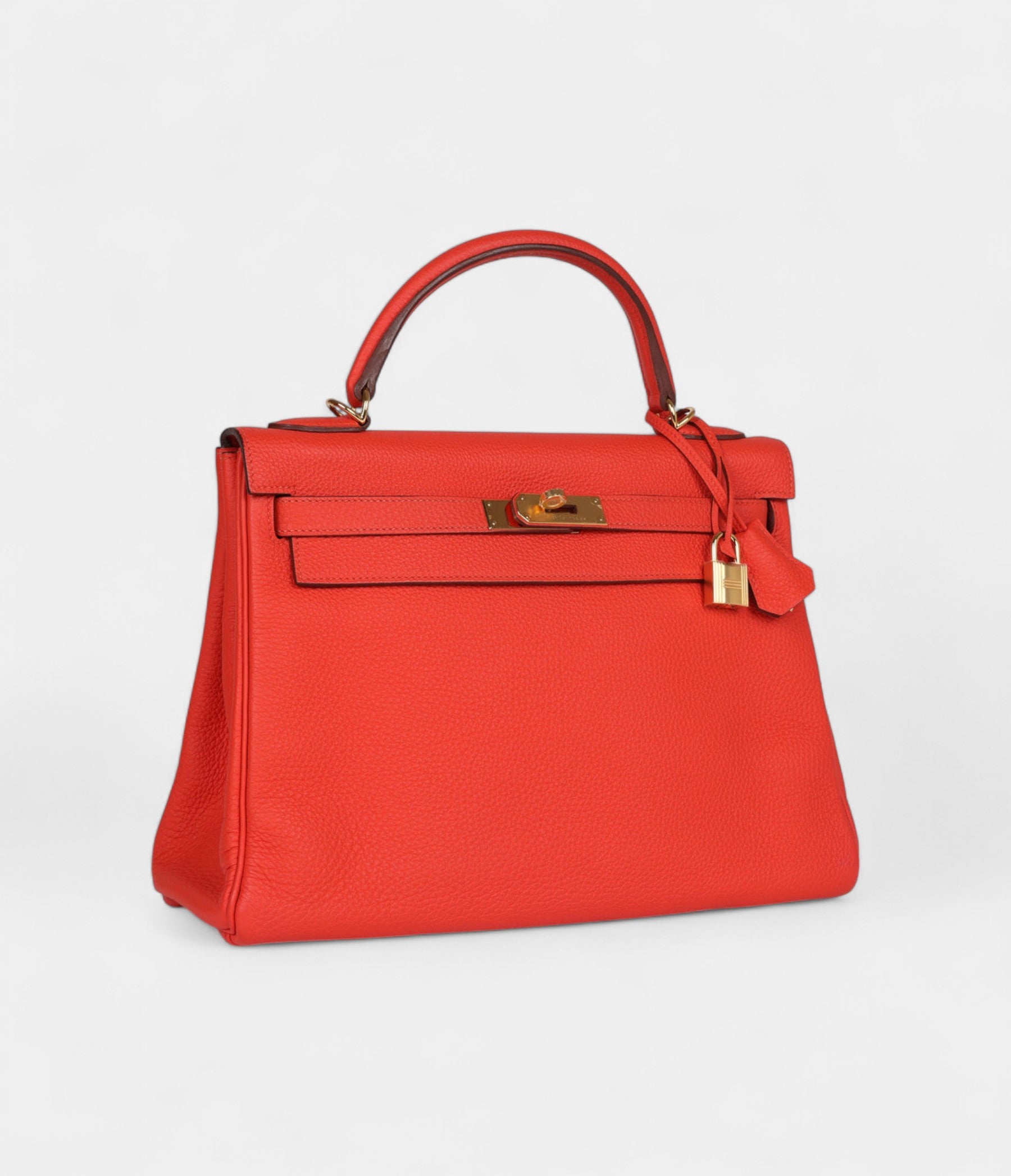 Hermès Kelly 32 Capucine Togo Gold Hardware