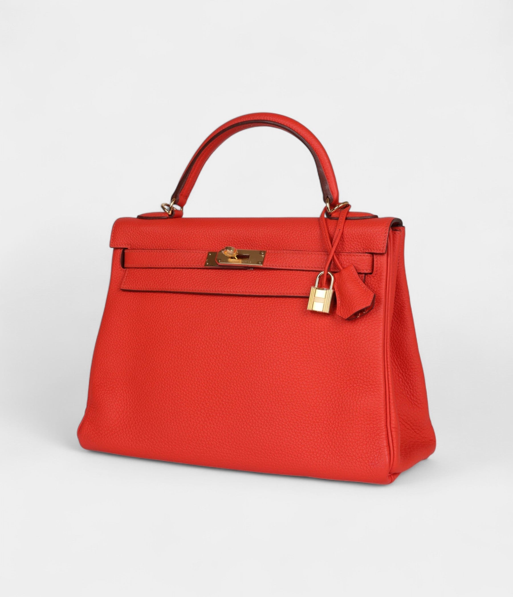Hermès Kelly 32 Capucine Togo Gold Hardware
