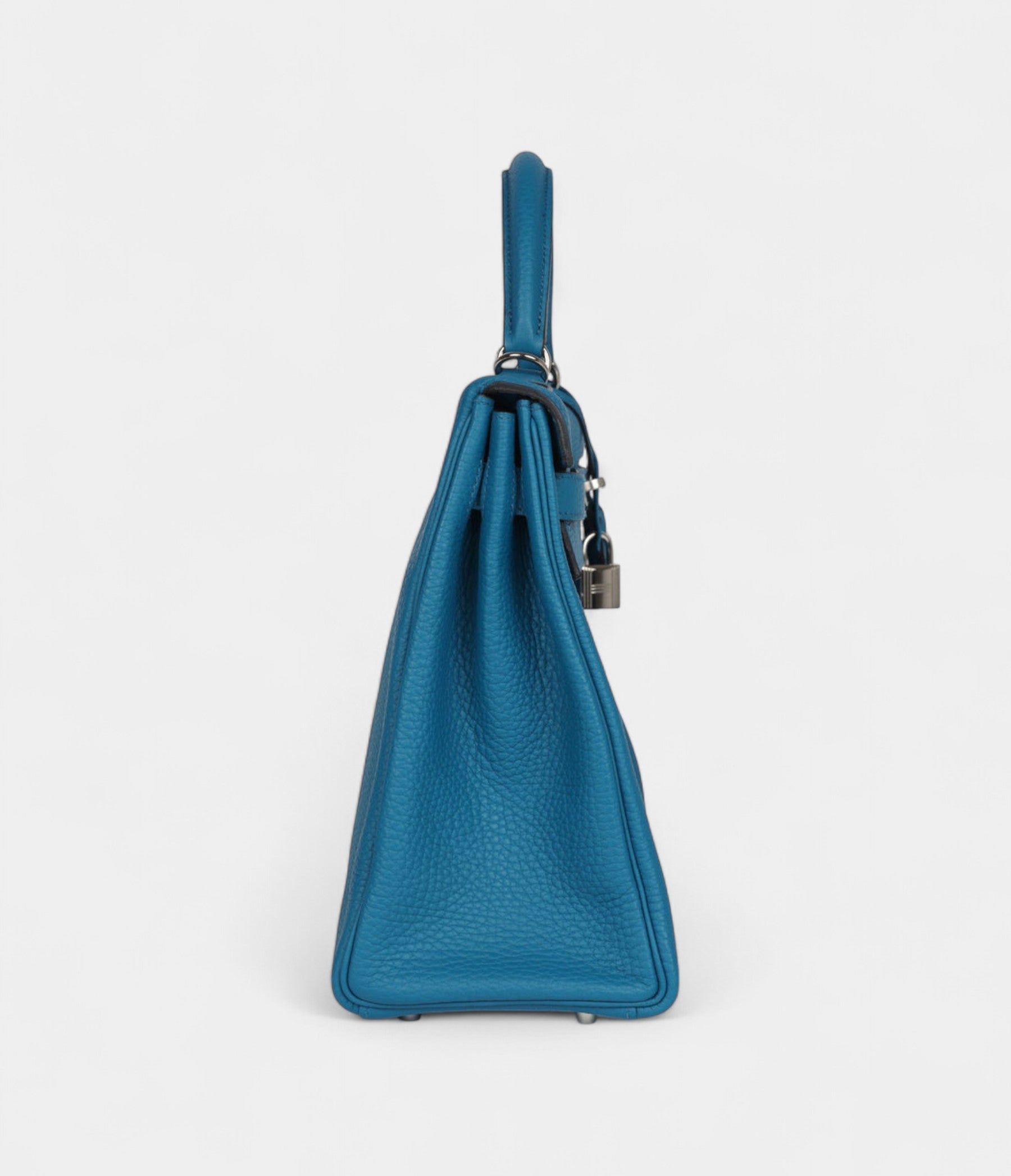 Hermès Kelly 32 Cobalt Clemence Palladium Hardware