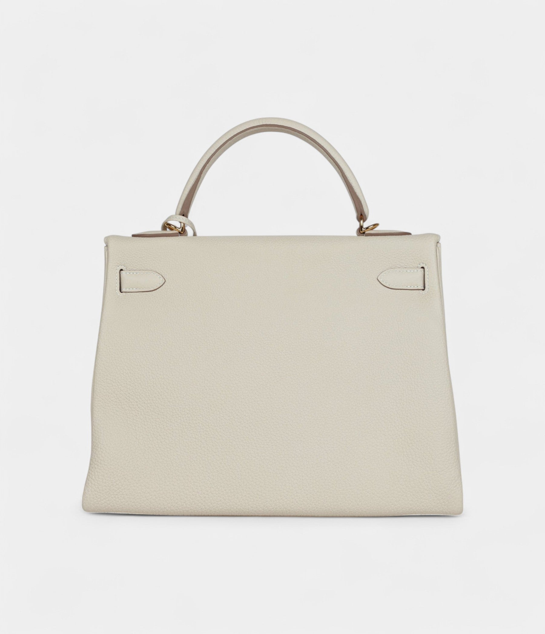 Hermes Kelly 32 Craie Togo Gold Hardware