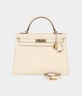 Hermes Kelly 32 Nata Clemence Gold Hardware