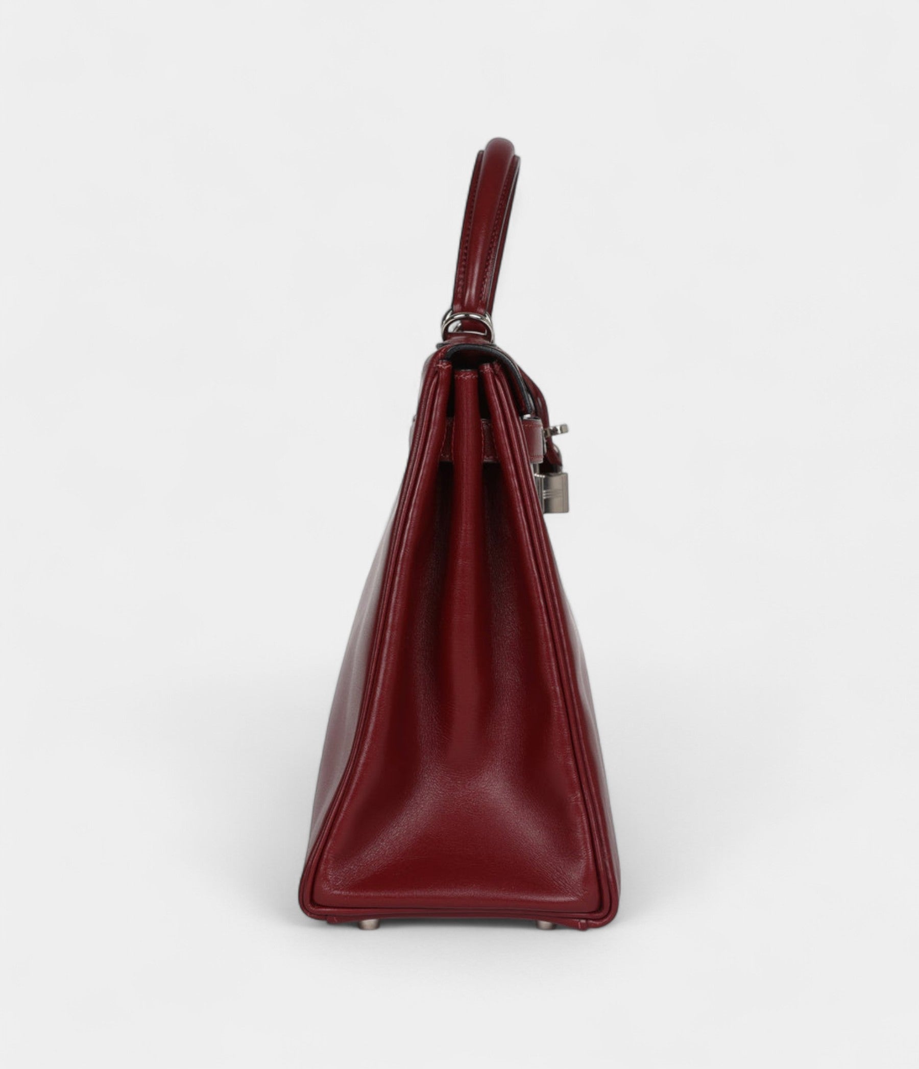 Hermès Kelly 32 Rouge H Box Palladium Hardware