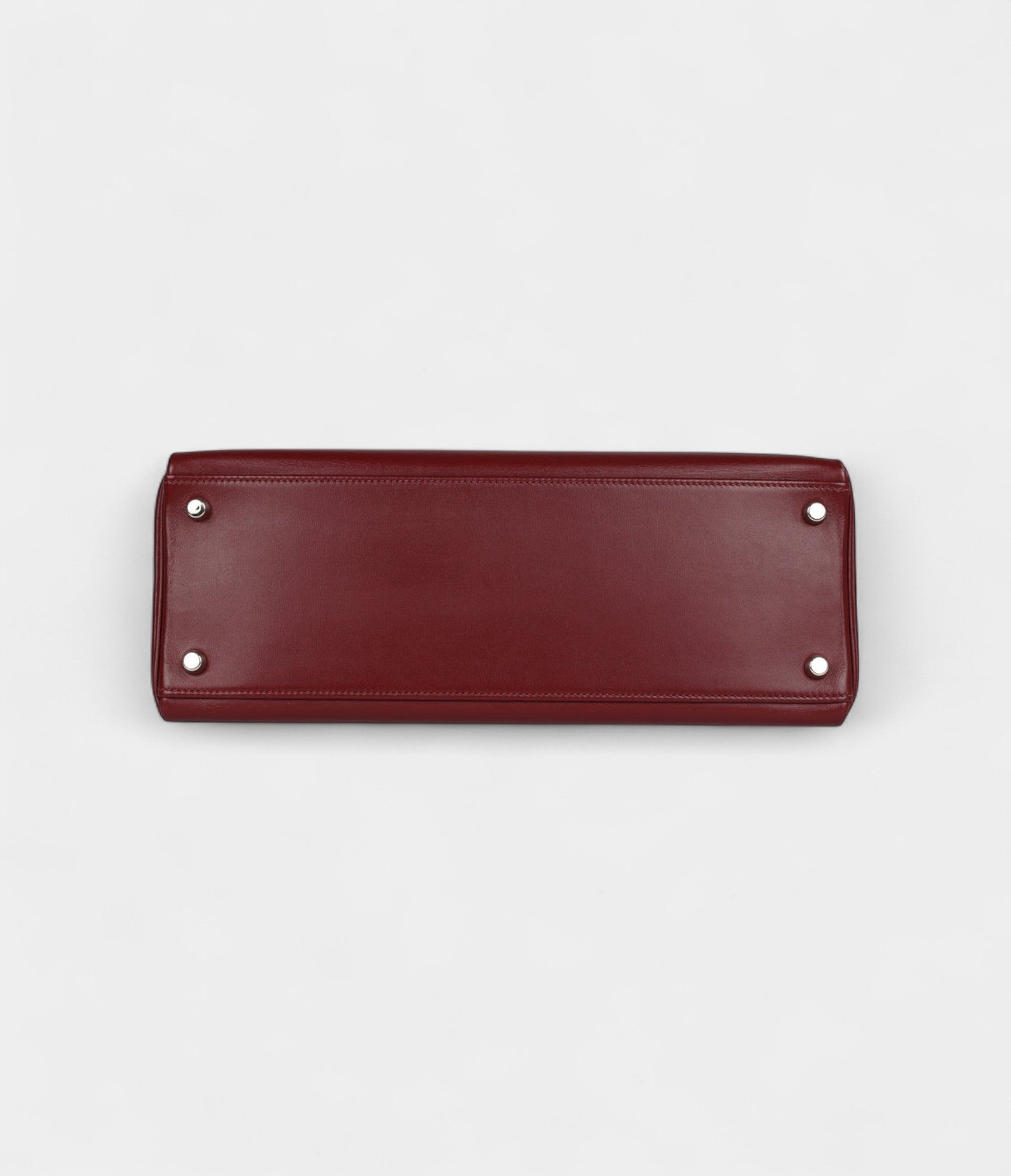 Hermès Kelly 32 Rouge H Box Palladium Hardware