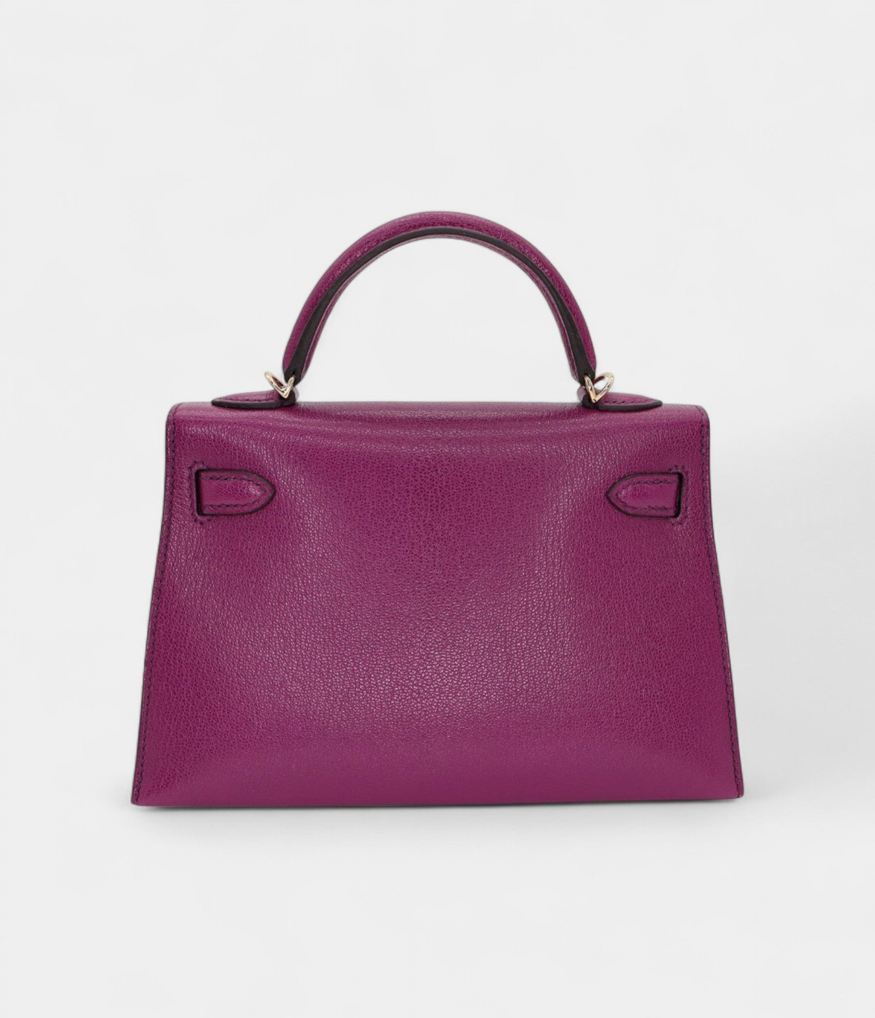 Hermès Kelly II Sellier Mini Anemone Chèvre Leather Gold Hardware
