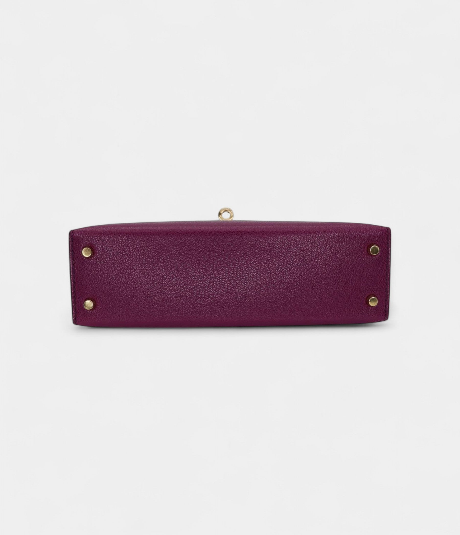 Hermès Kelly II Sellier Mini Anemone Chèvre Leather Gold Hardware