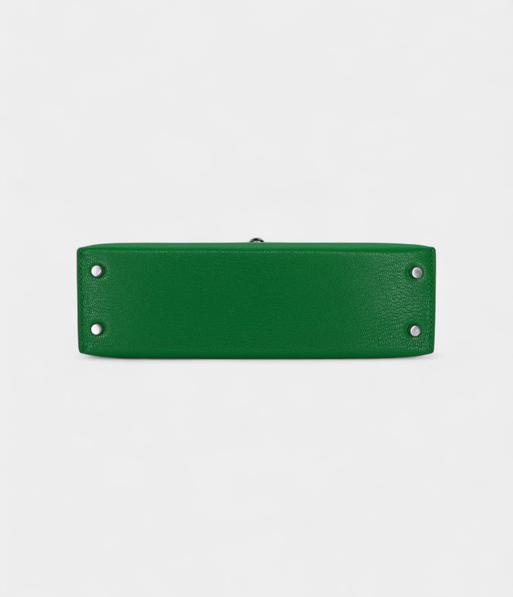 Hermès Kelly II Sellier Mini Bambou Chevre Leather Palladium Hardware