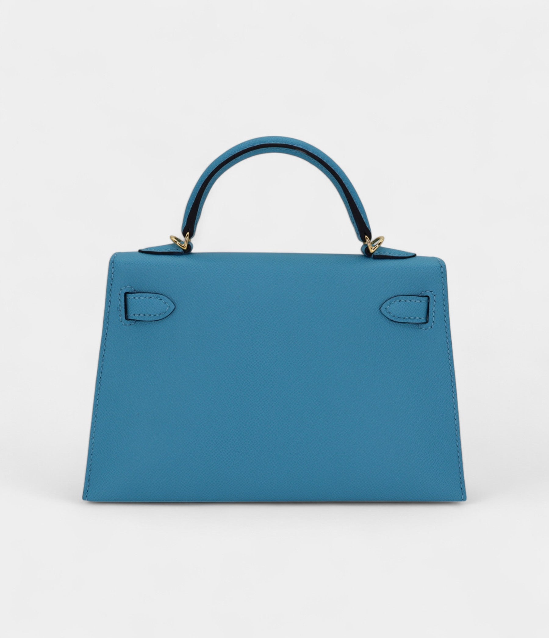Hermès Kelly II Sellier Mini Bleu Du Nord Madame Gold Hardware