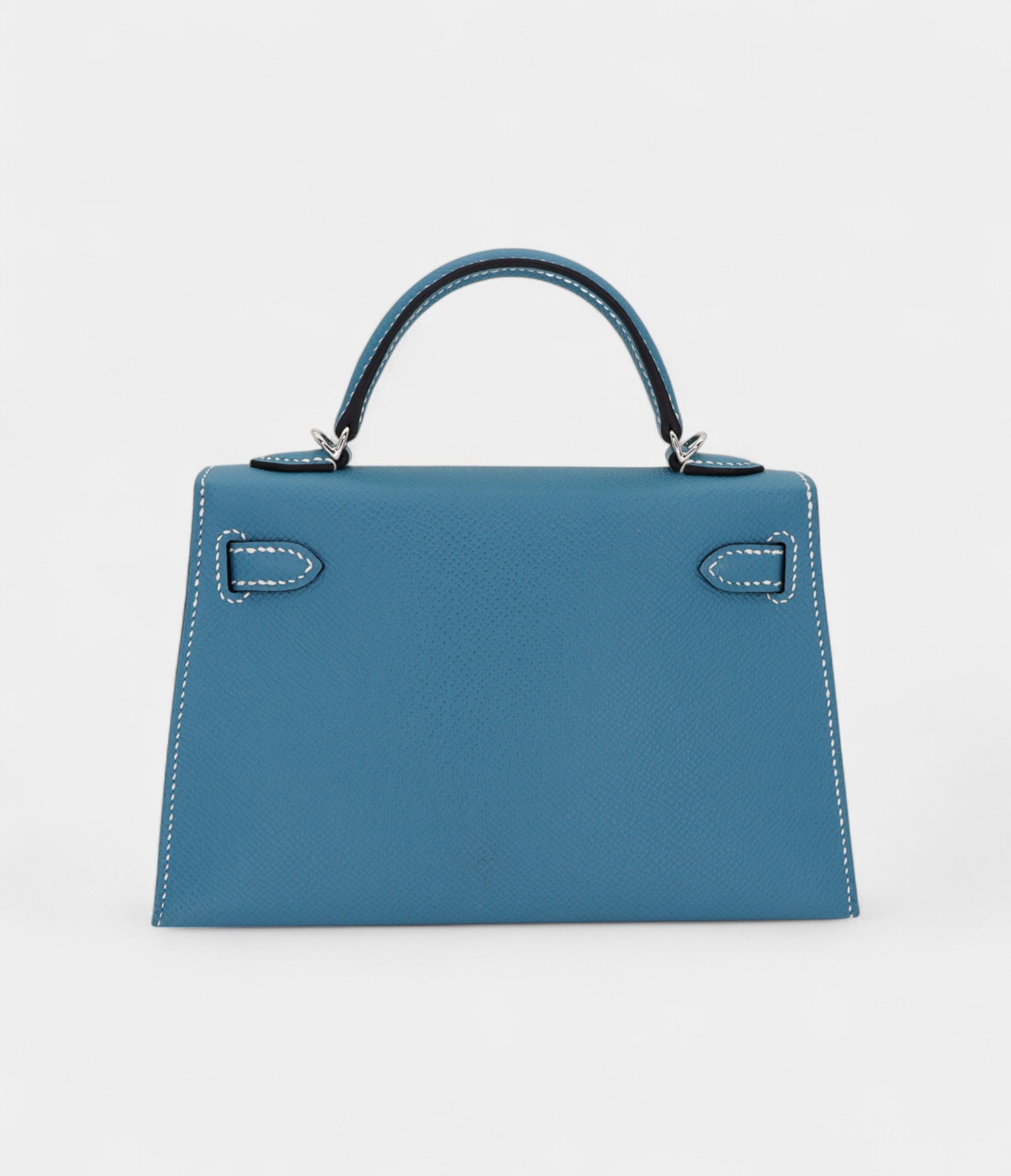 Hermès Kelly II Sellier Mini Bleu Jean Epsom Leather Palladium Hardware