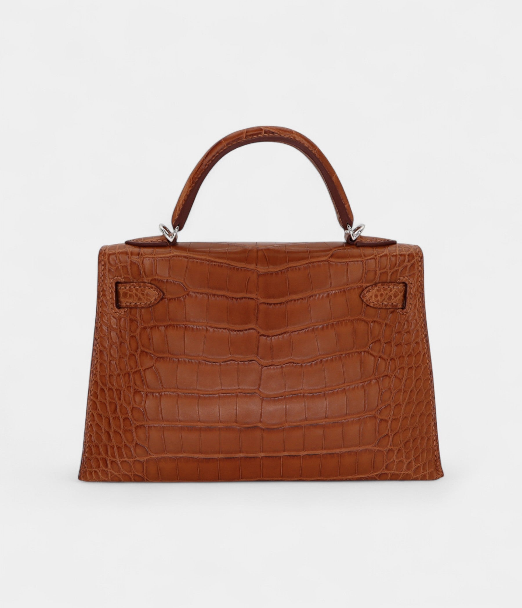 Hermès Kelly II Sellier Mini Gold Matte Alligator Palladium Hardware