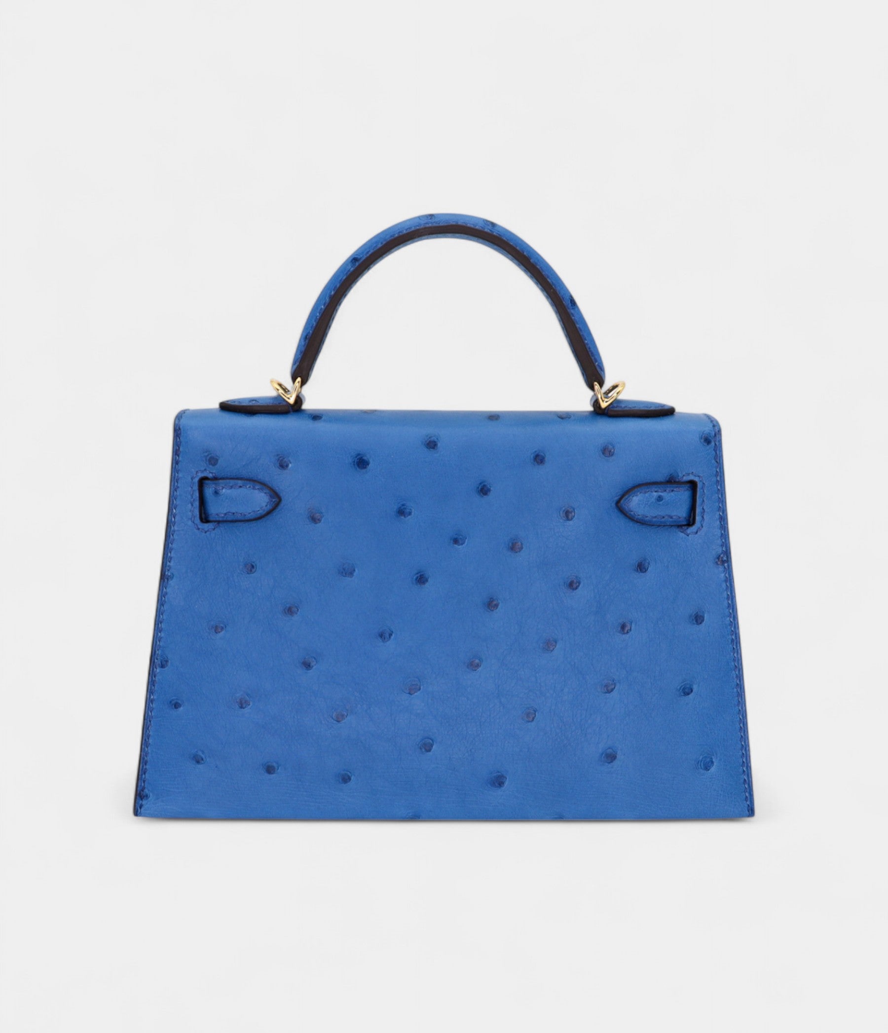 Hermès Kelly II Sellier Mini Mykonos Ostrich Gold Hardware