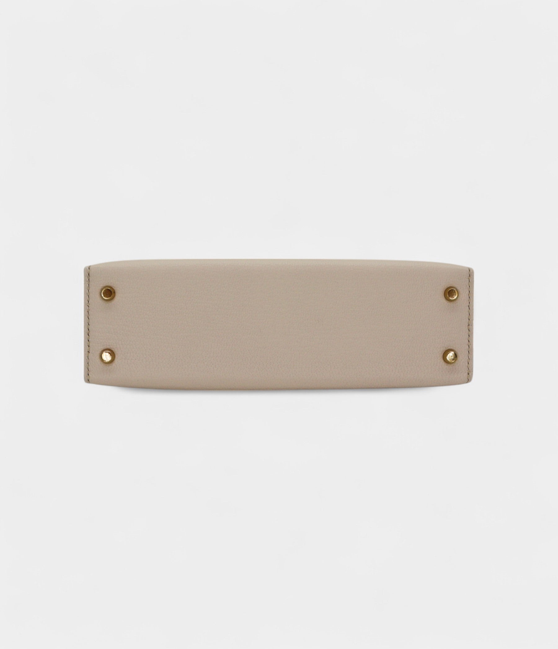 Hermès Kelly II Sellier Mini Nata/Black Chèvre Leather Permabrass Hardware
