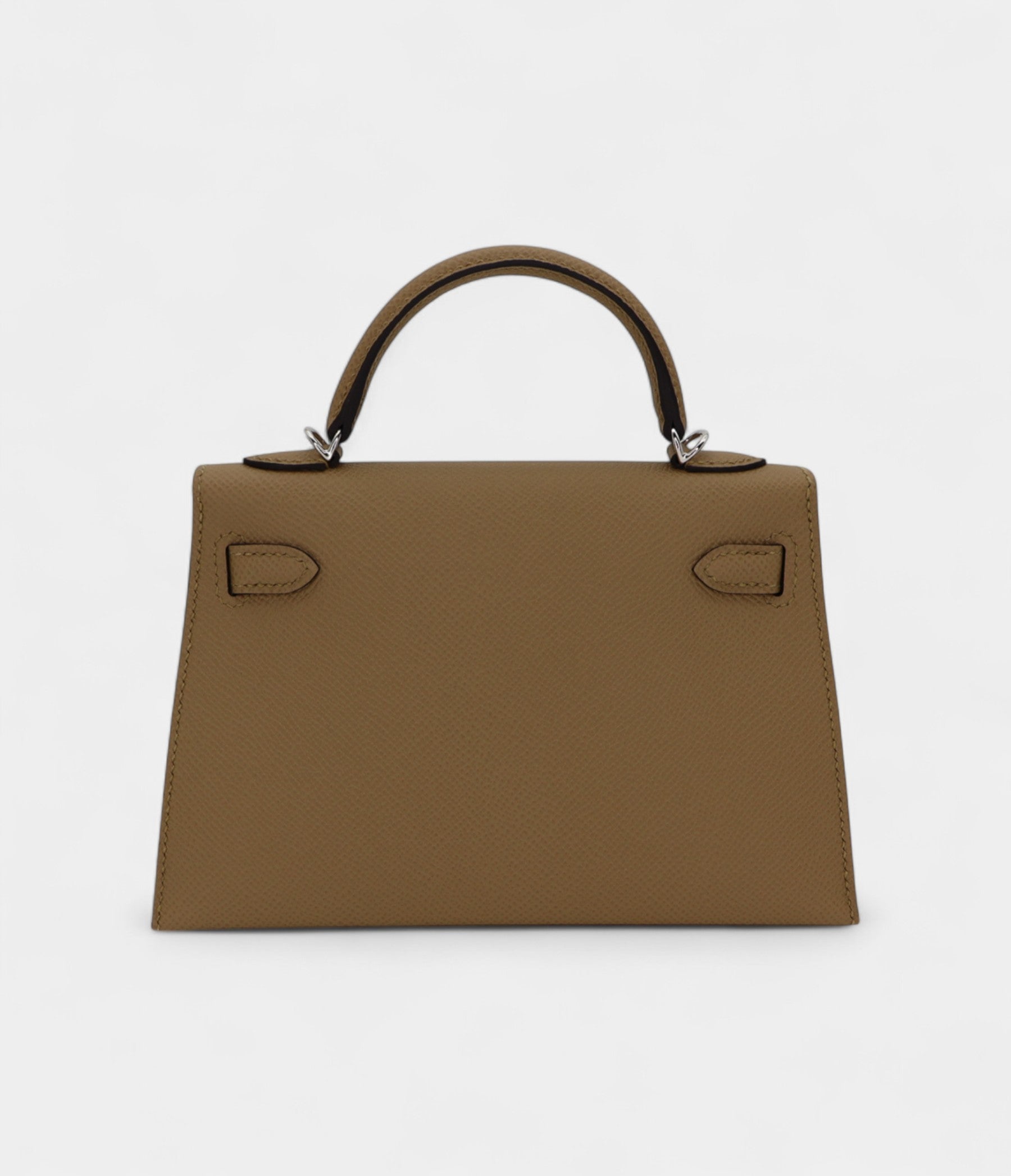 Hermès Kelly II Sellier Mini Poussiere Epsom Leather Palladium Hardware