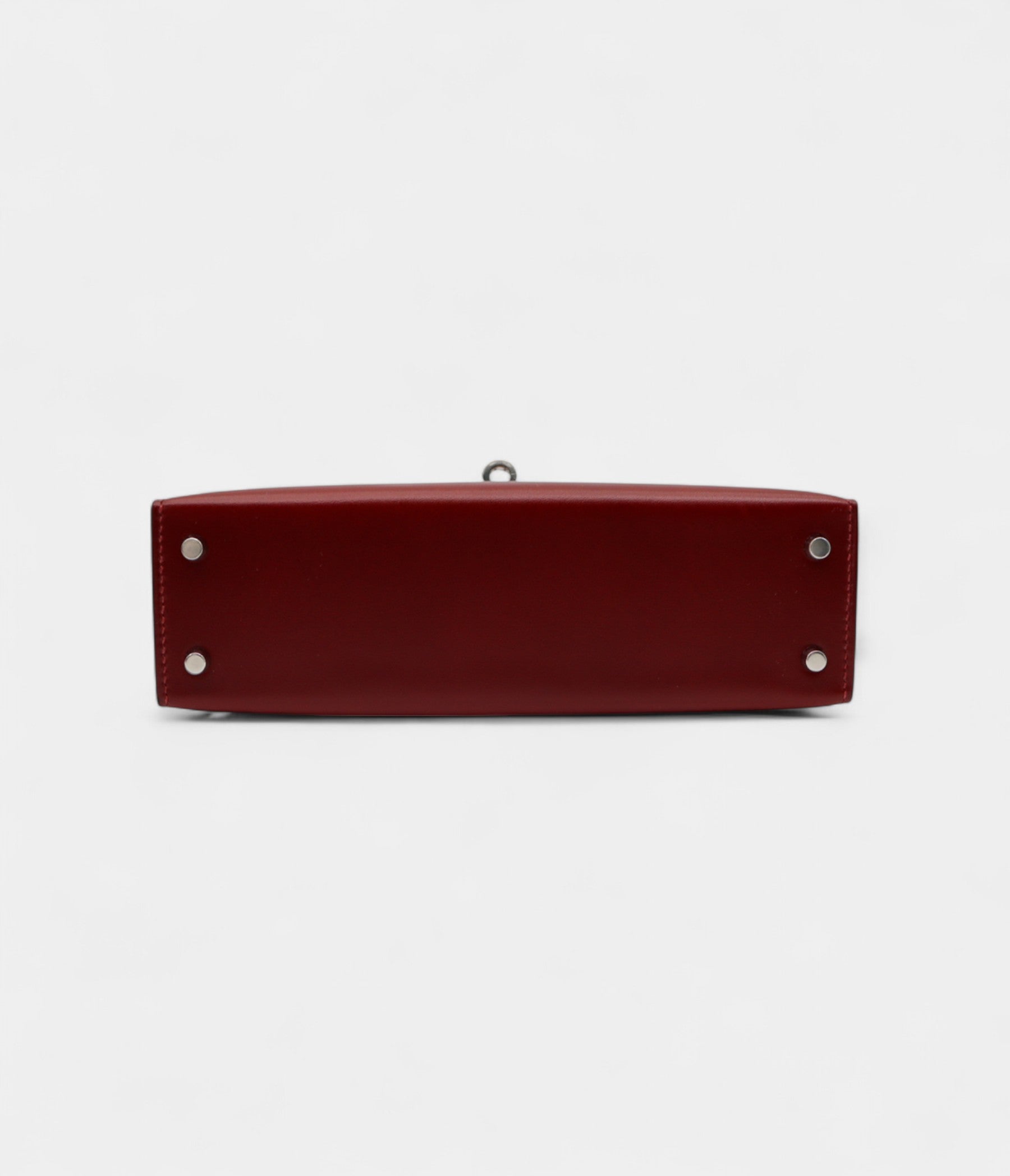 Hermès Kelly II Sellier Mini Rouge H Box Calf Leather Palladium Hardware