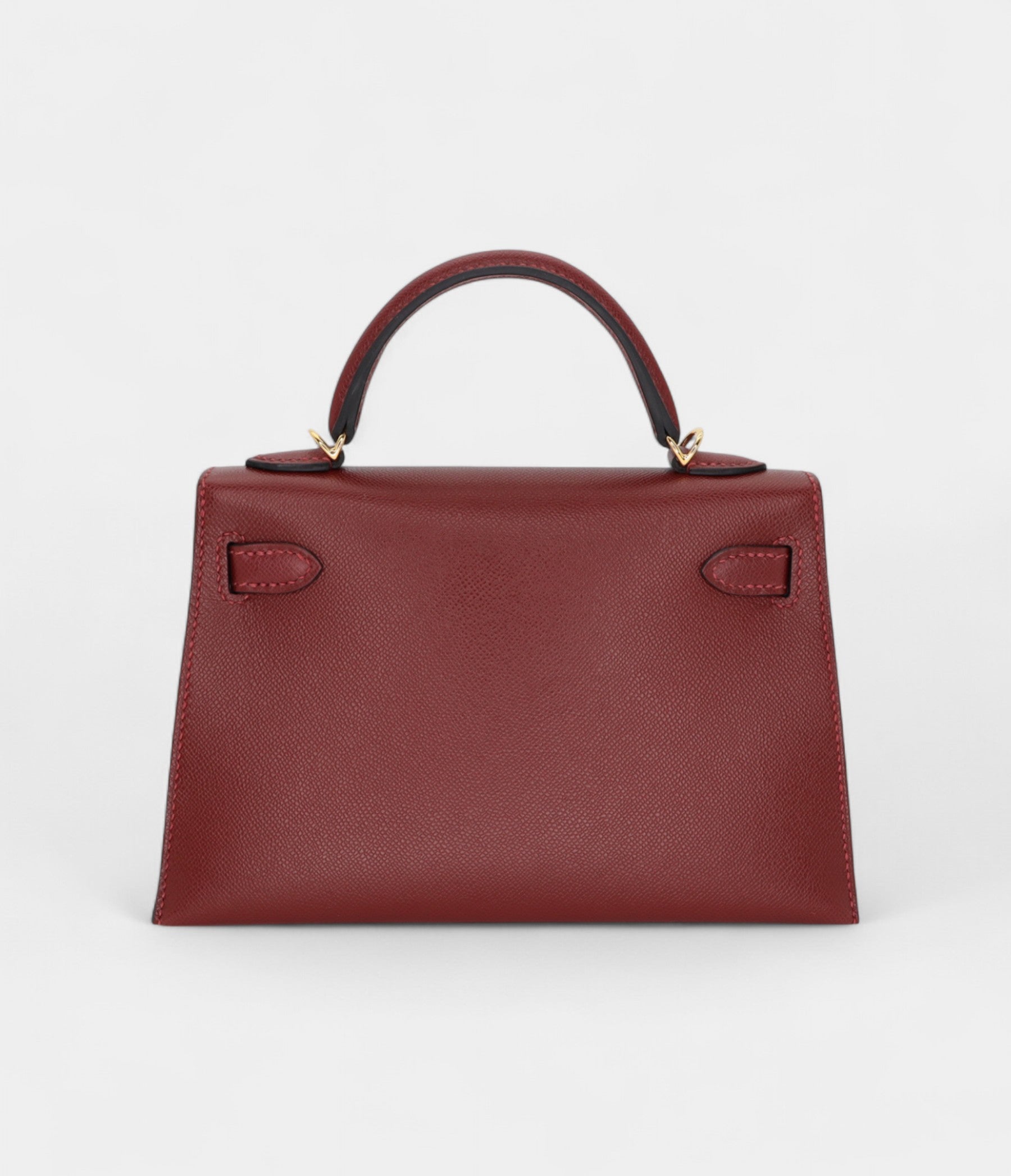 Hermès Kelly II Sellier Mini Rouge H Madame Leather Gold Hardware
