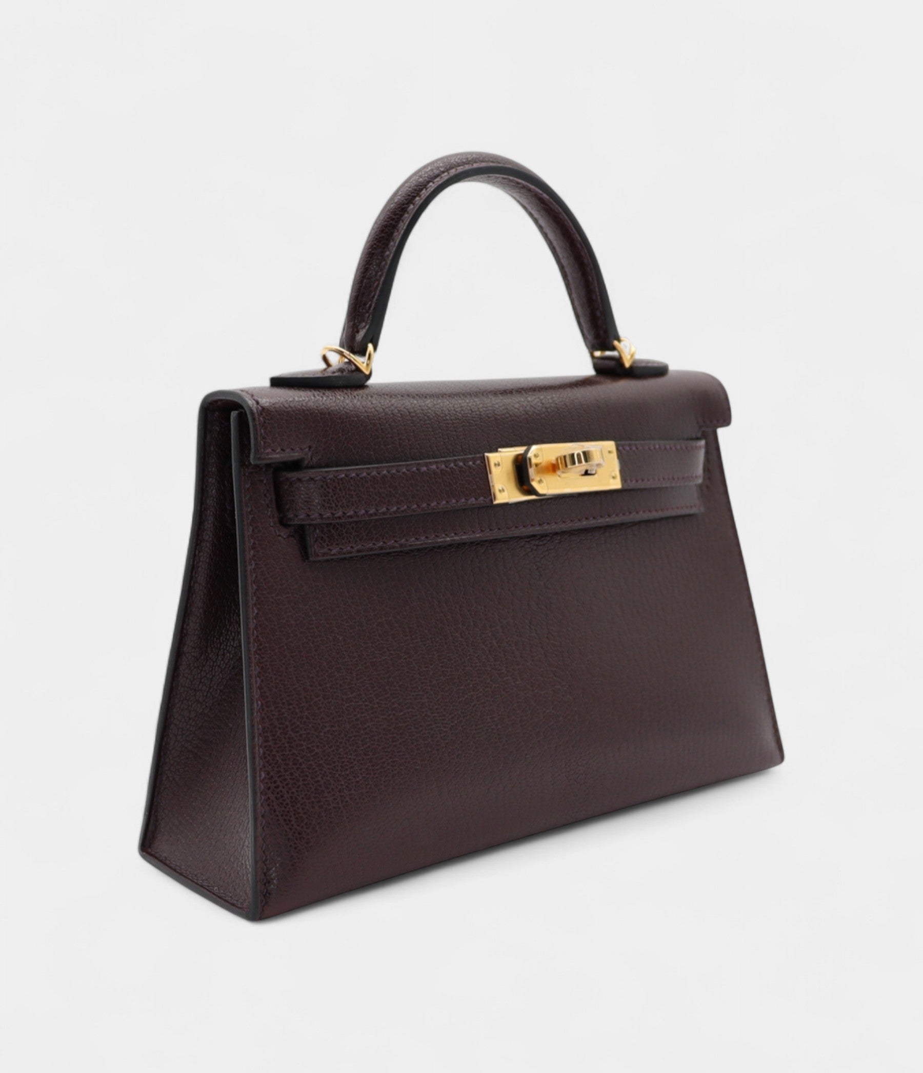 Hermès Kelly II Sellier Mini Rouge Sellier Chevre Leather Gold Hardware