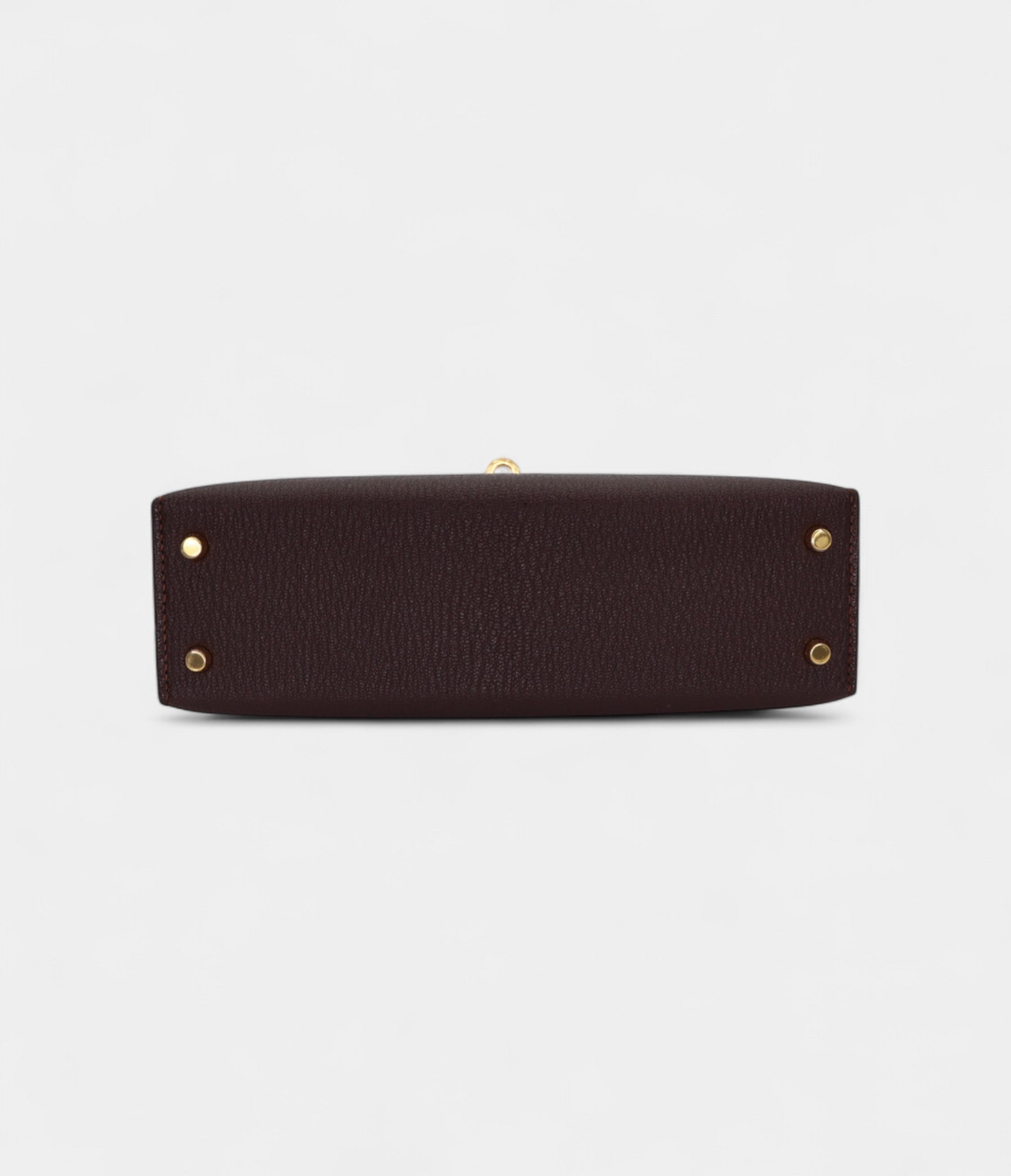 Hermès Kelly II Sellier Mini Verso Havane/Gris Touretelle Chèvre Leather Gold Hardware