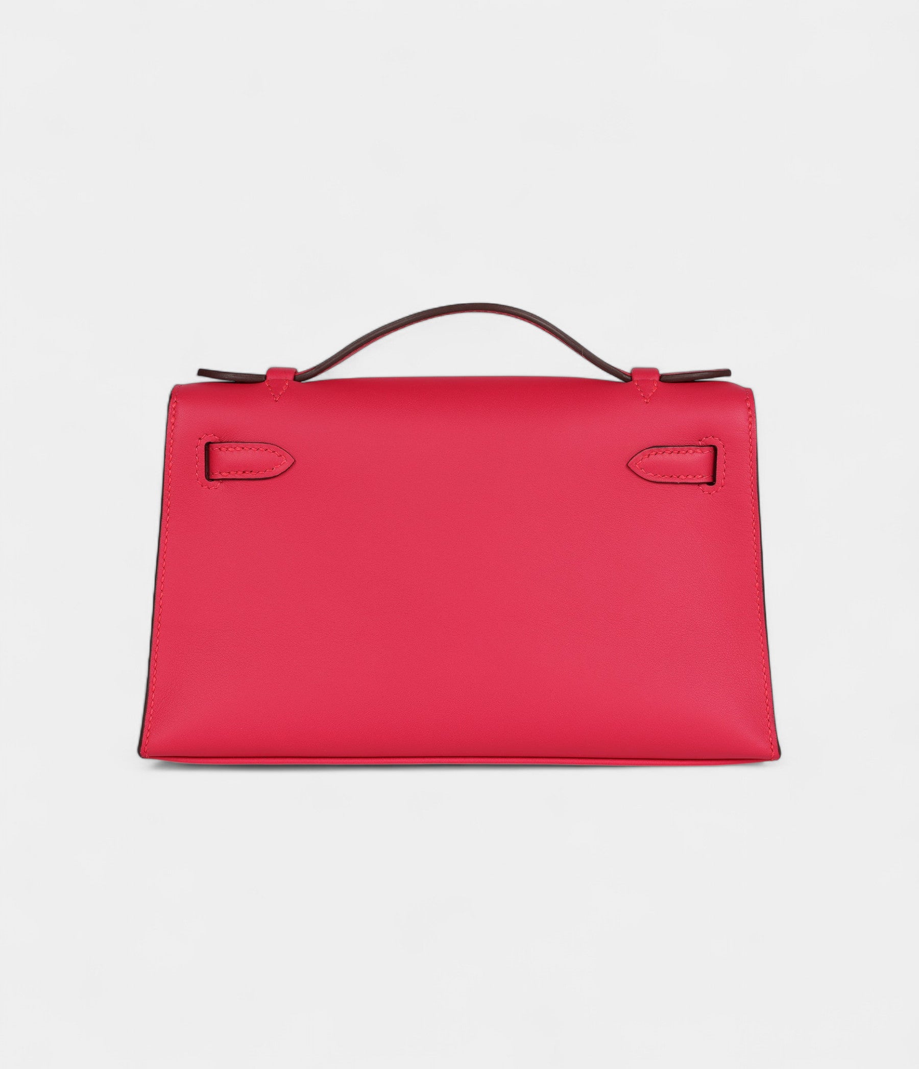 Hermès Kelly Pochette Rose Extreme Swift Palladium Hardware