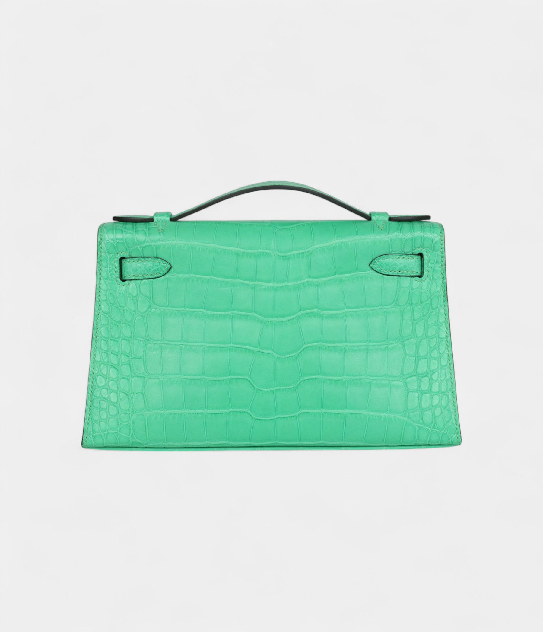 Hermès Kelly Pochette Vert Comics Matte Alligator Gold Hardware