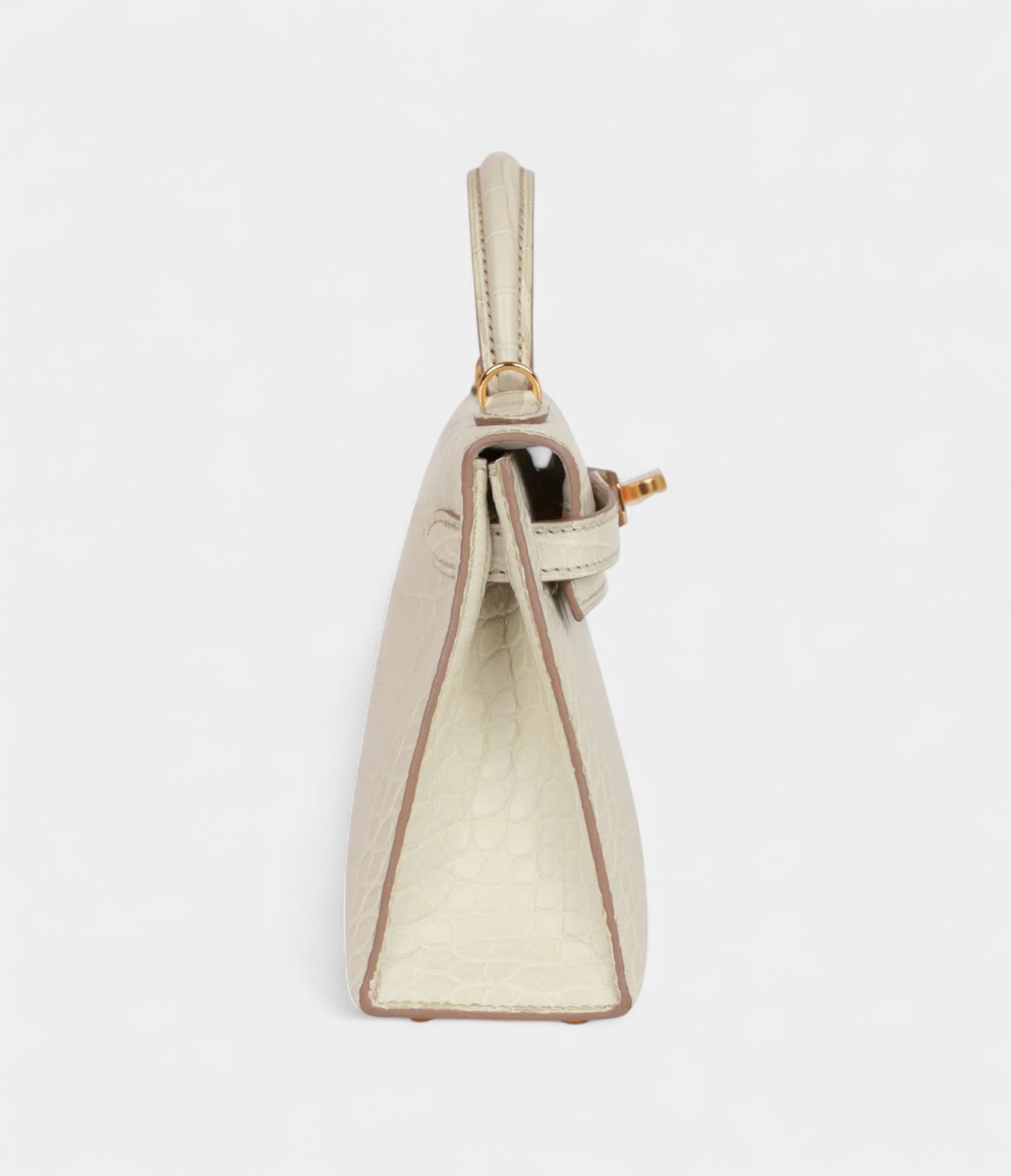 Hermès Kelly Sellier 20 Beton Matte Alligator Gold Hardware