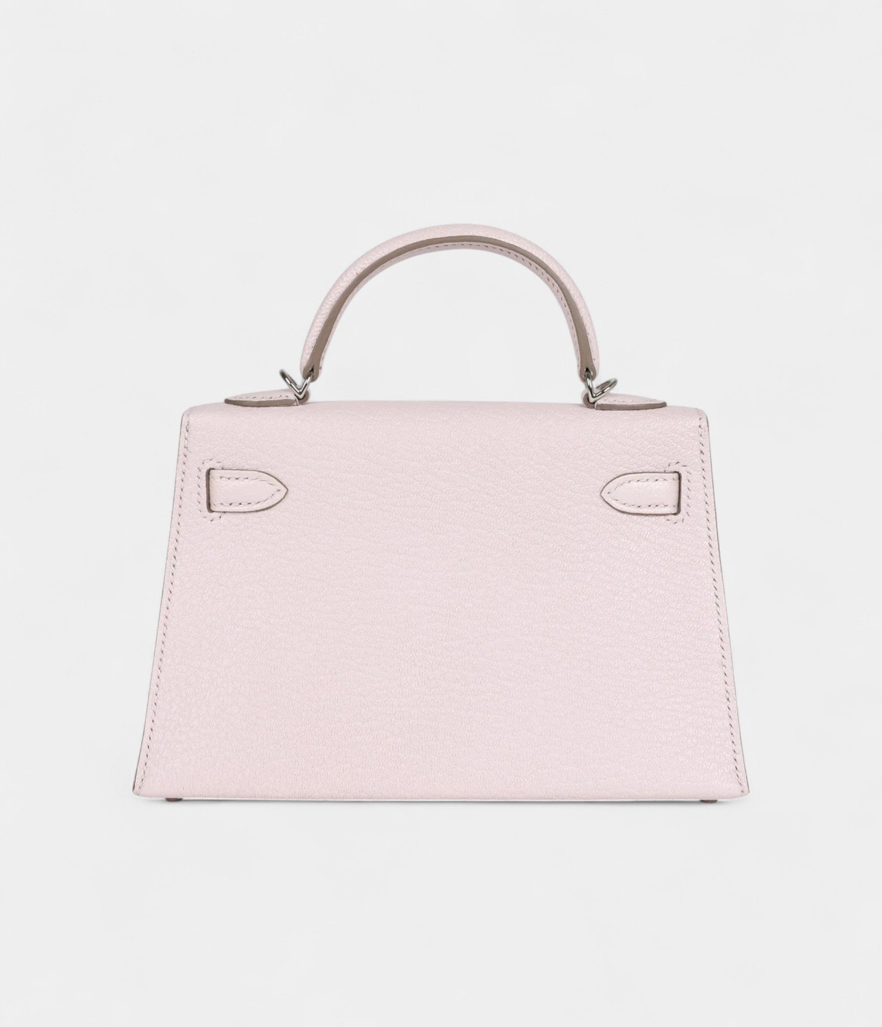 Hermès Kelly Sellier 20 Mauve Pale Chevre Palladium Hardware