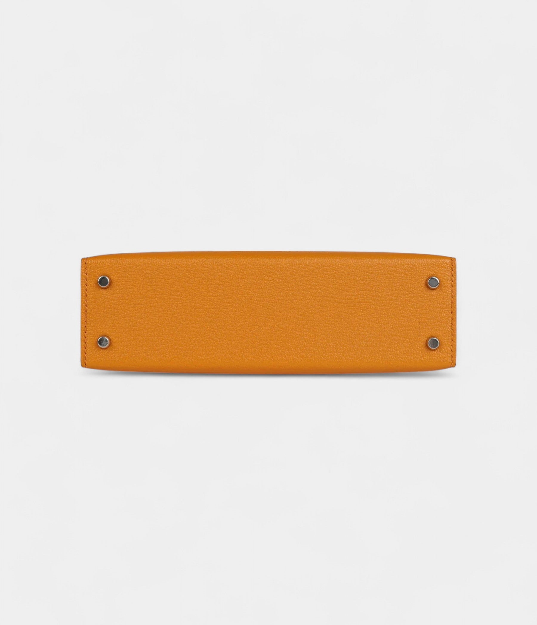 Hermès Kelly Sellier 20 Mustard Goat Palladium Hardware