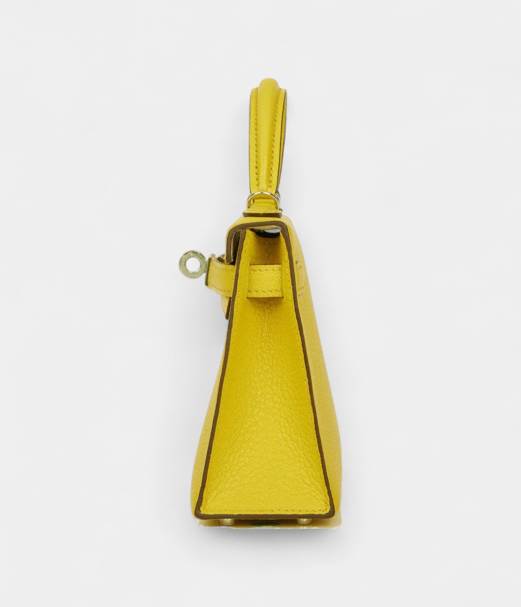 Hermès Kelly Sellier 20 Naples Yellow Verso Goat Palladium Hardware
