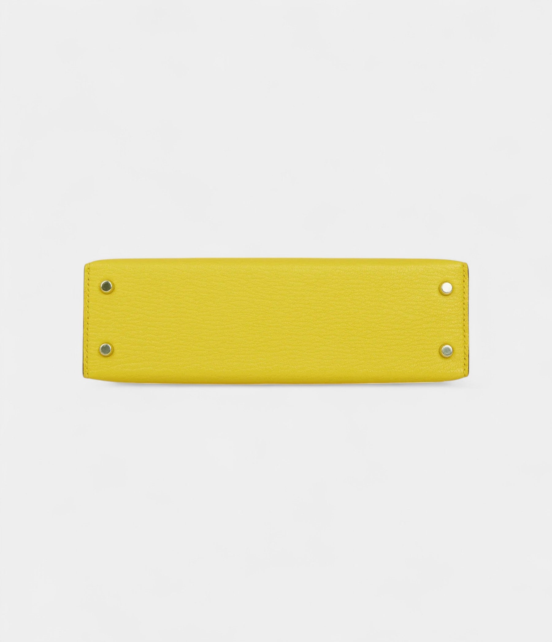 Hermès Kelly Sellier 20 Naples Yellow Verso Goat Palladium Hardware