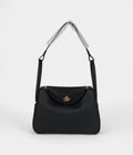 Hermès Lindy 26 Black Clemence Gold Hardware