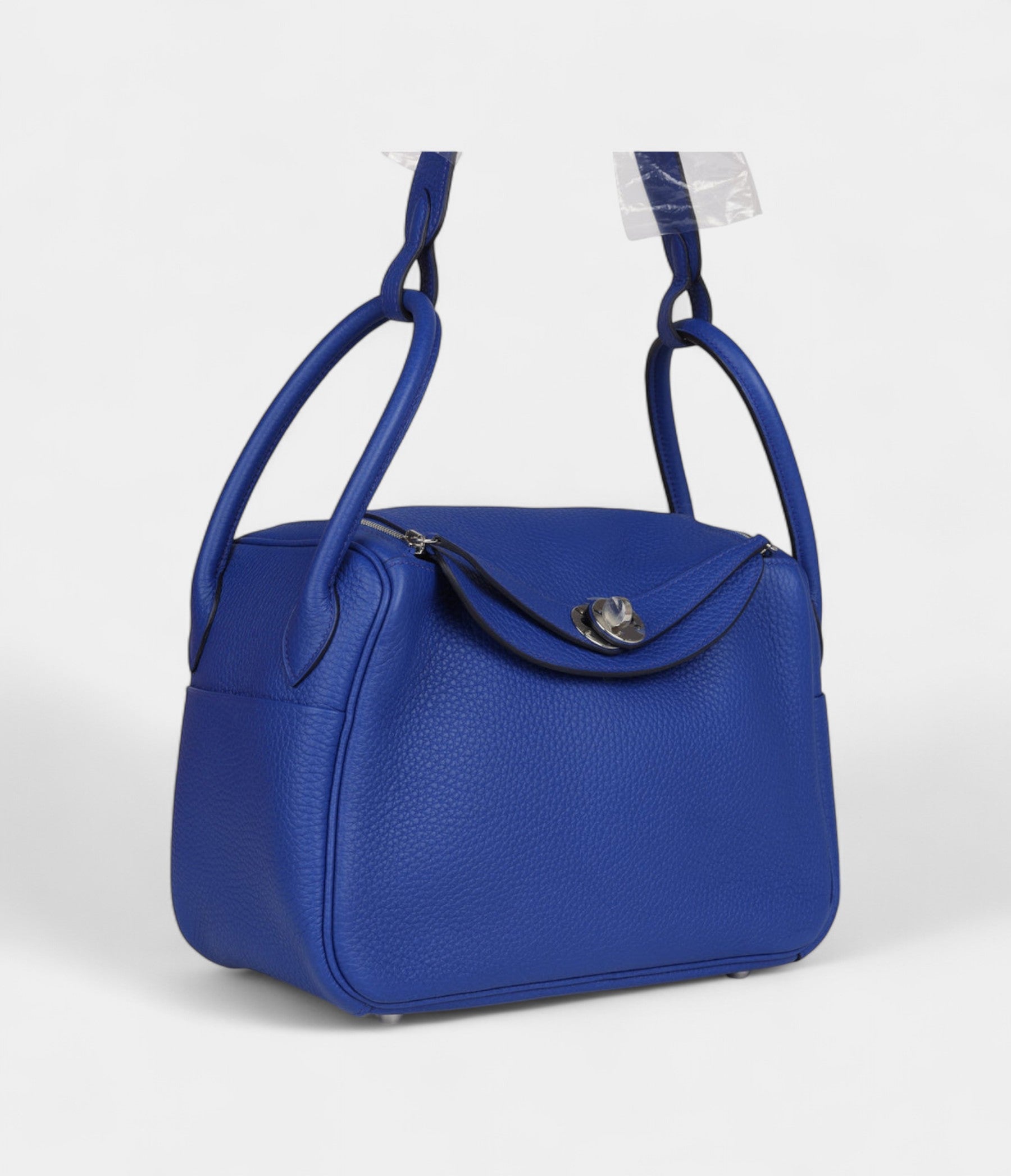 Hermès Lindy 26 Bleu Royal Clemence Palladium Hardware