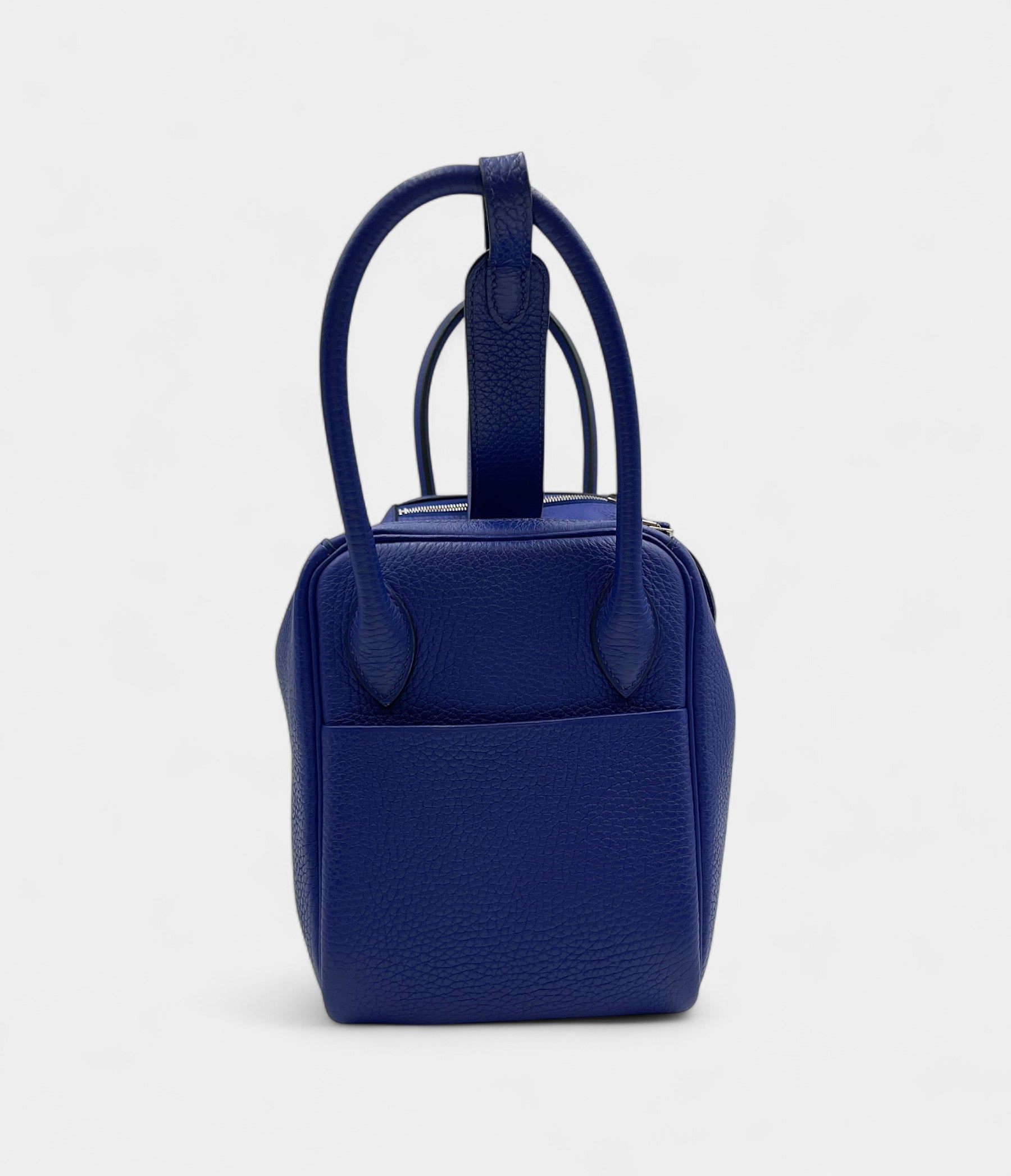 Hermès Lindy 26 Blue Electric in Clemence, Palladium hardware