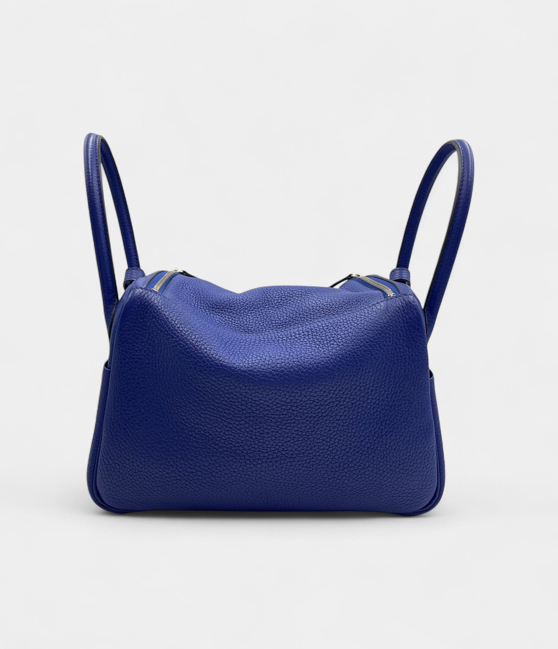 Hermès Lindy 26 Blue Electric in Clemence, Palladium hardware