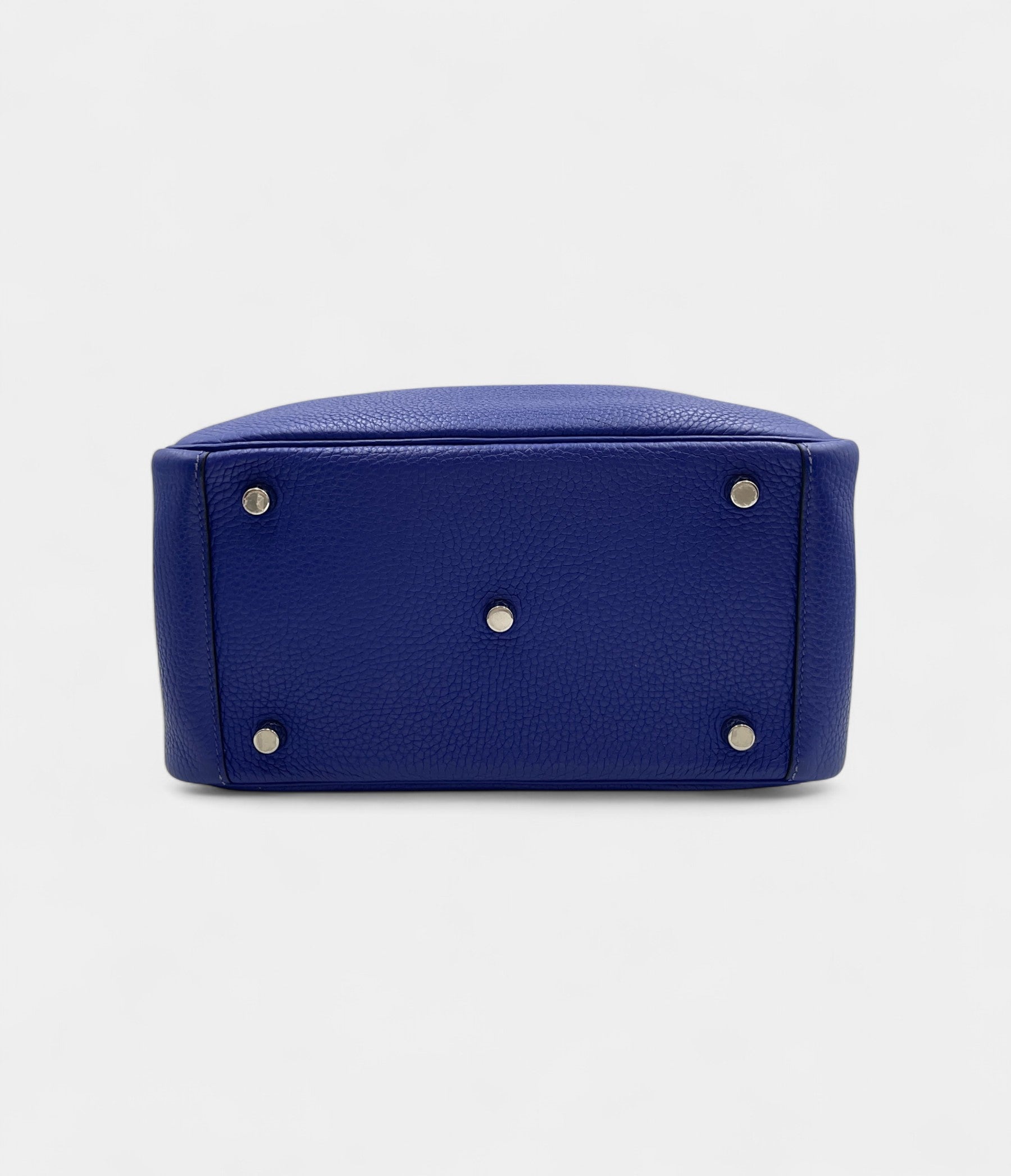 Hermès Lindy 26 Blue Electric in Clemence, Palladium hardware