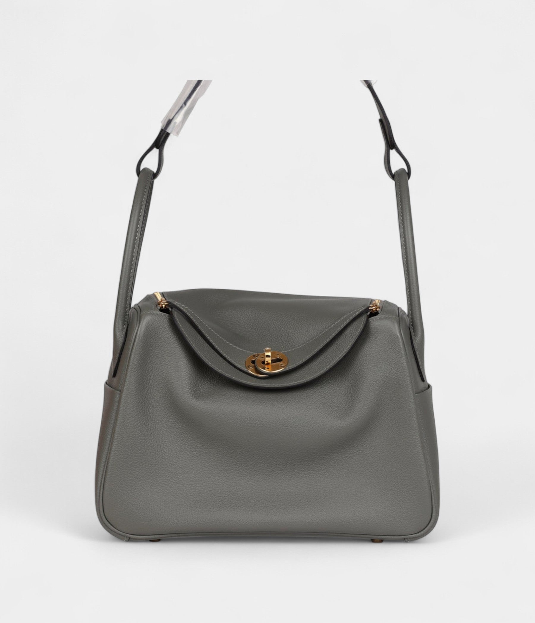 Hermès Lindy 26 Gris Meyer Evercolor Gold Hardware
