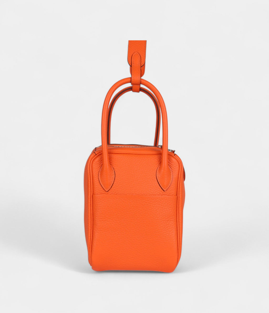 Hermès Lindy 26 Orange Minium Clemence Palladium Hardware