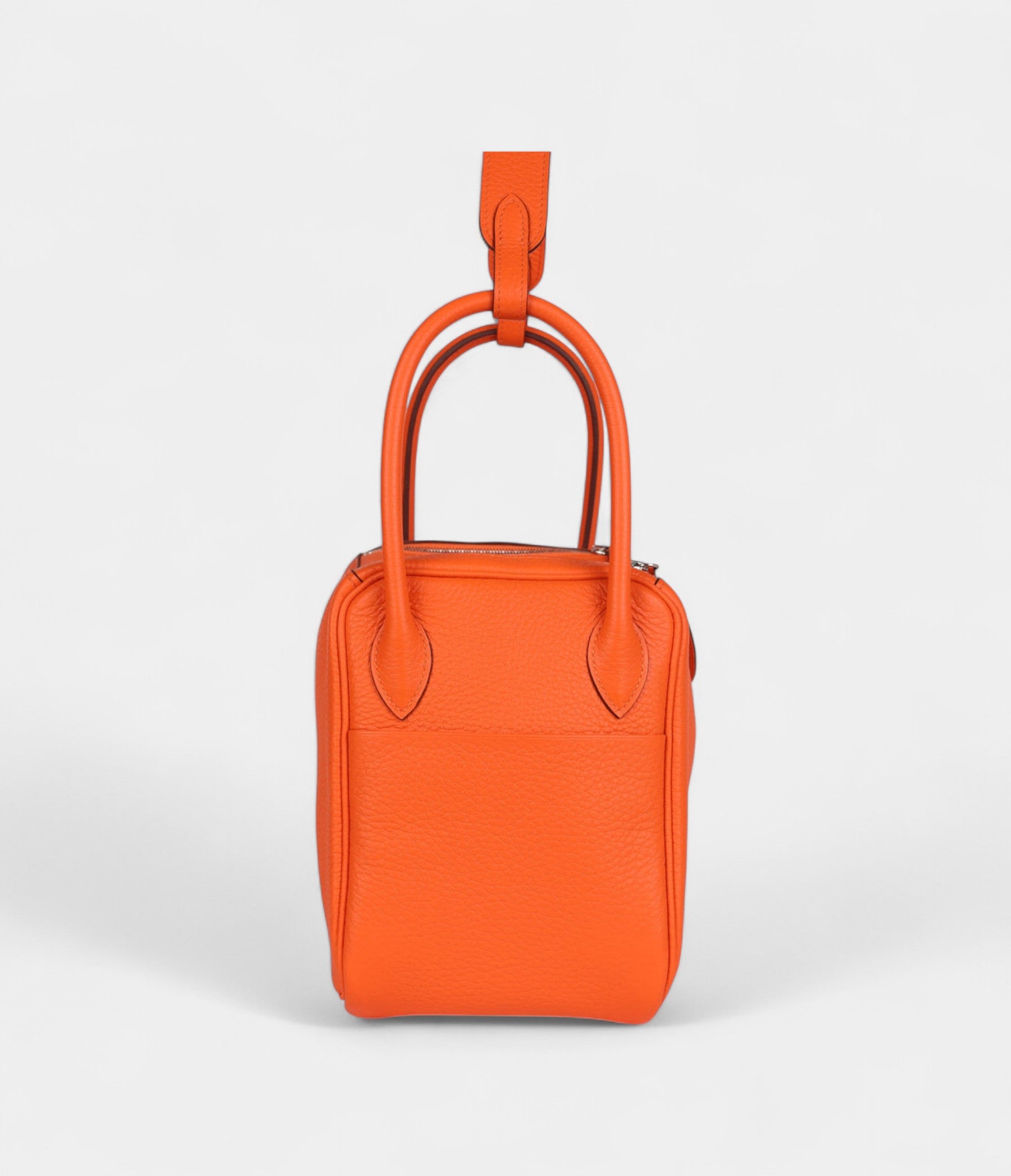 Hermès Lindy 26 Orange Minium Clemence Palladium Hardware