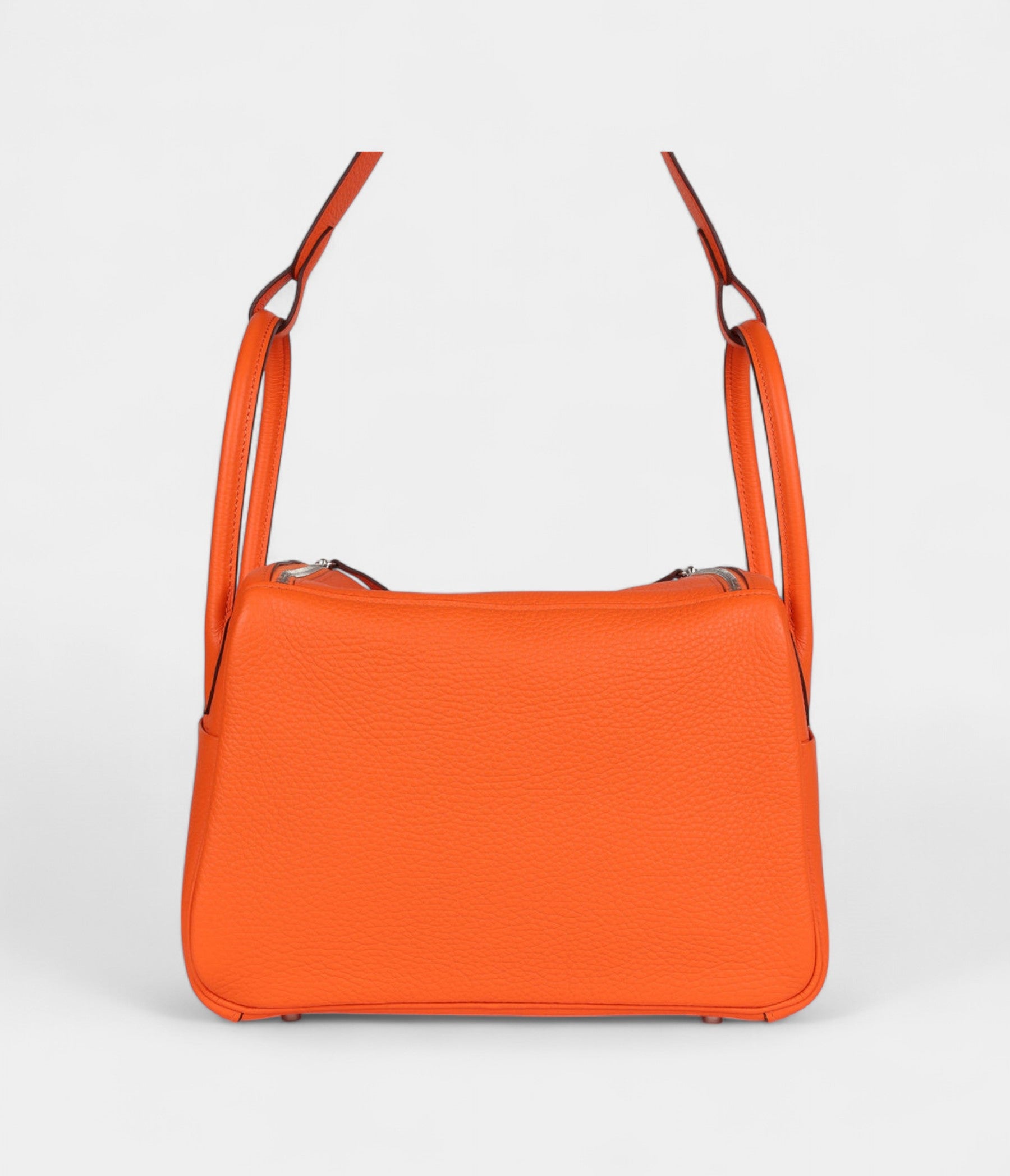 Hermès Lindy 26 Orange Minium Clemence Palladium Hardware