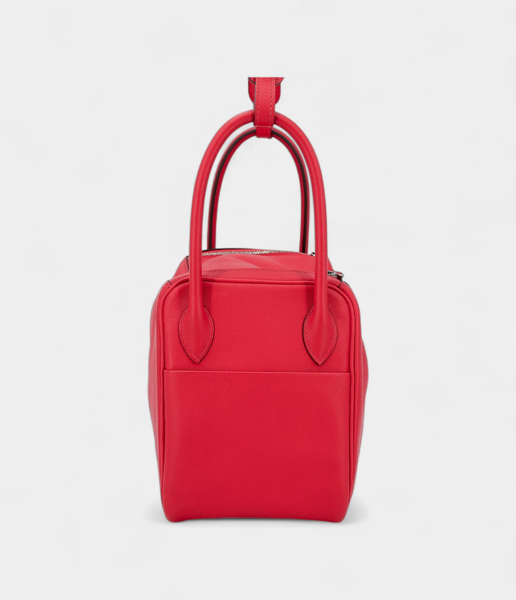 Hermès Lindy 26 Red Heart and Red Chili Swift Leather With Palladium Hardware