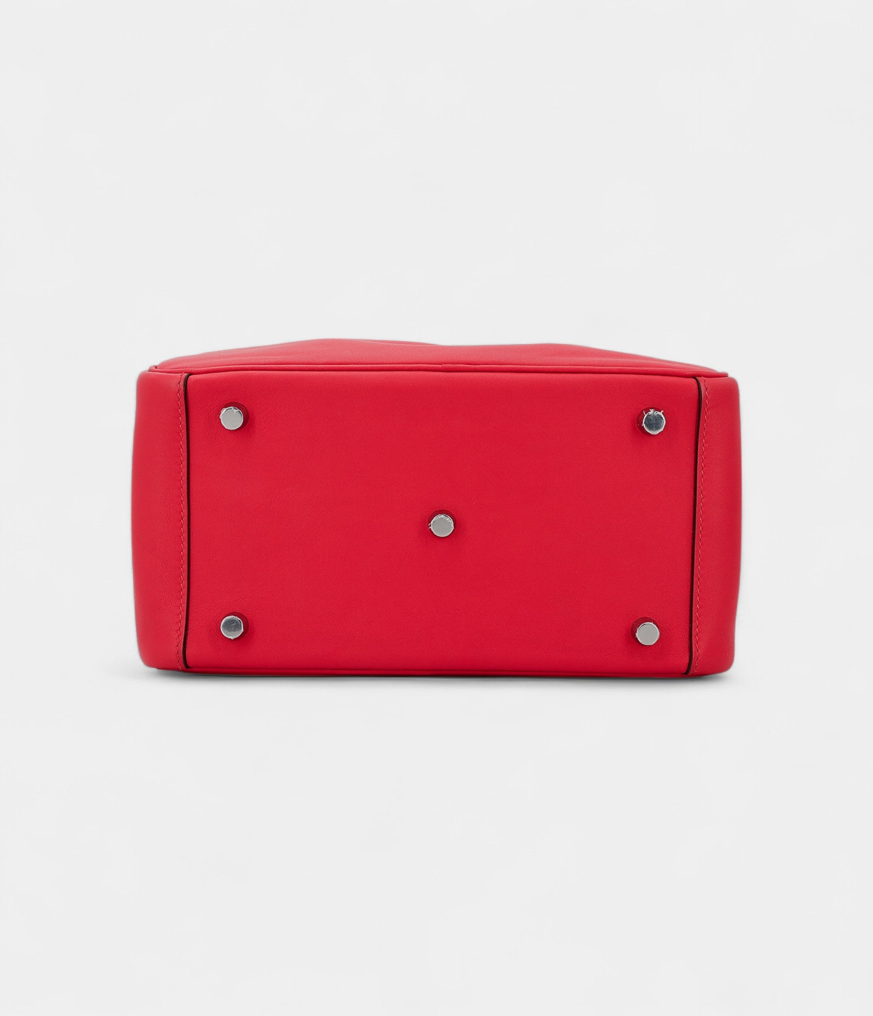Hermès Lindy 26 Red Heart and Red Chili Swift Leather With Palladium Hardware