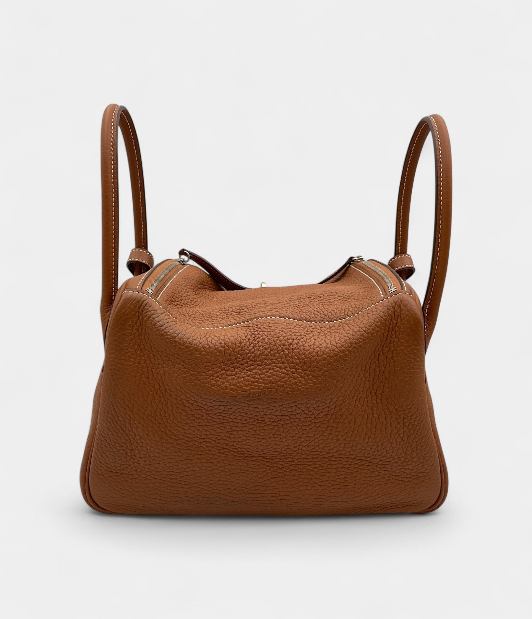 Hermès Lindy 26 in Gold Clemence Leather with Palladium Hardware