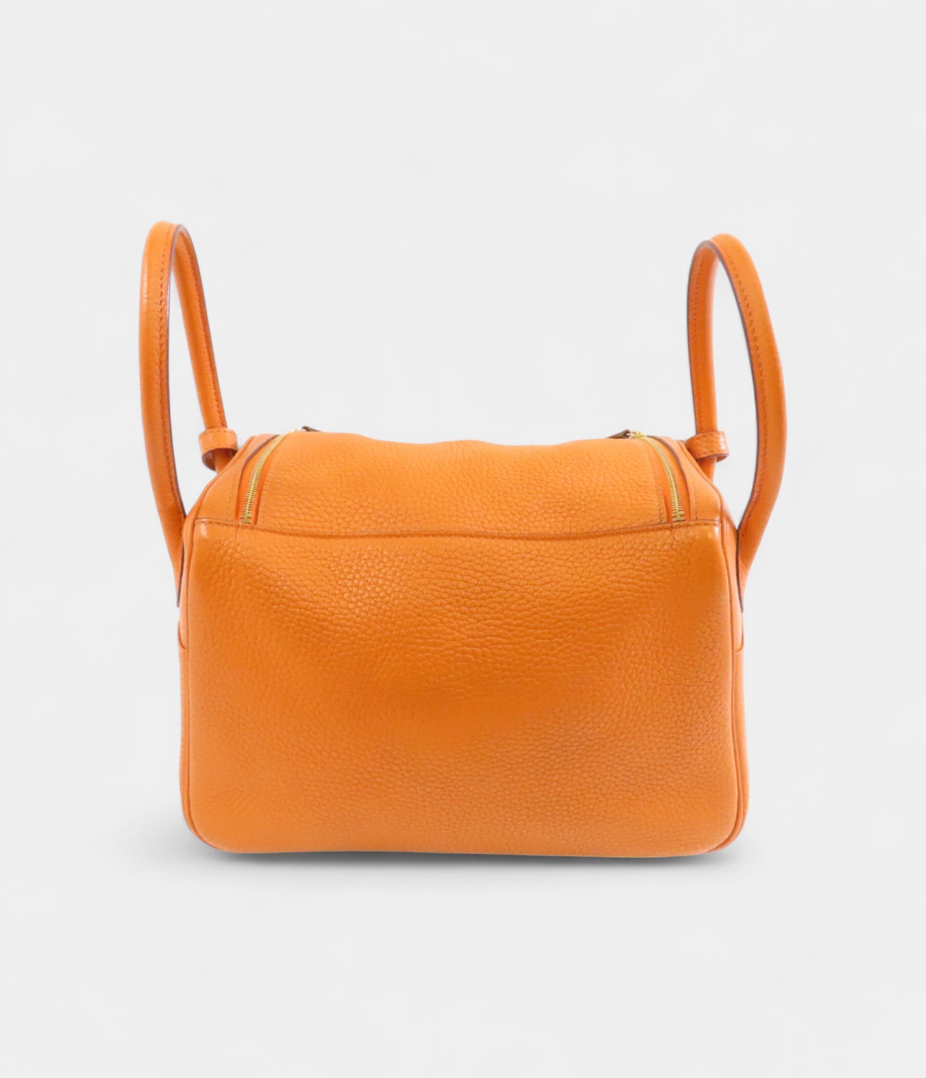 Hermès Lindy 26 in Orange Shoulder Bag Clemence Leather with Gold Hardware