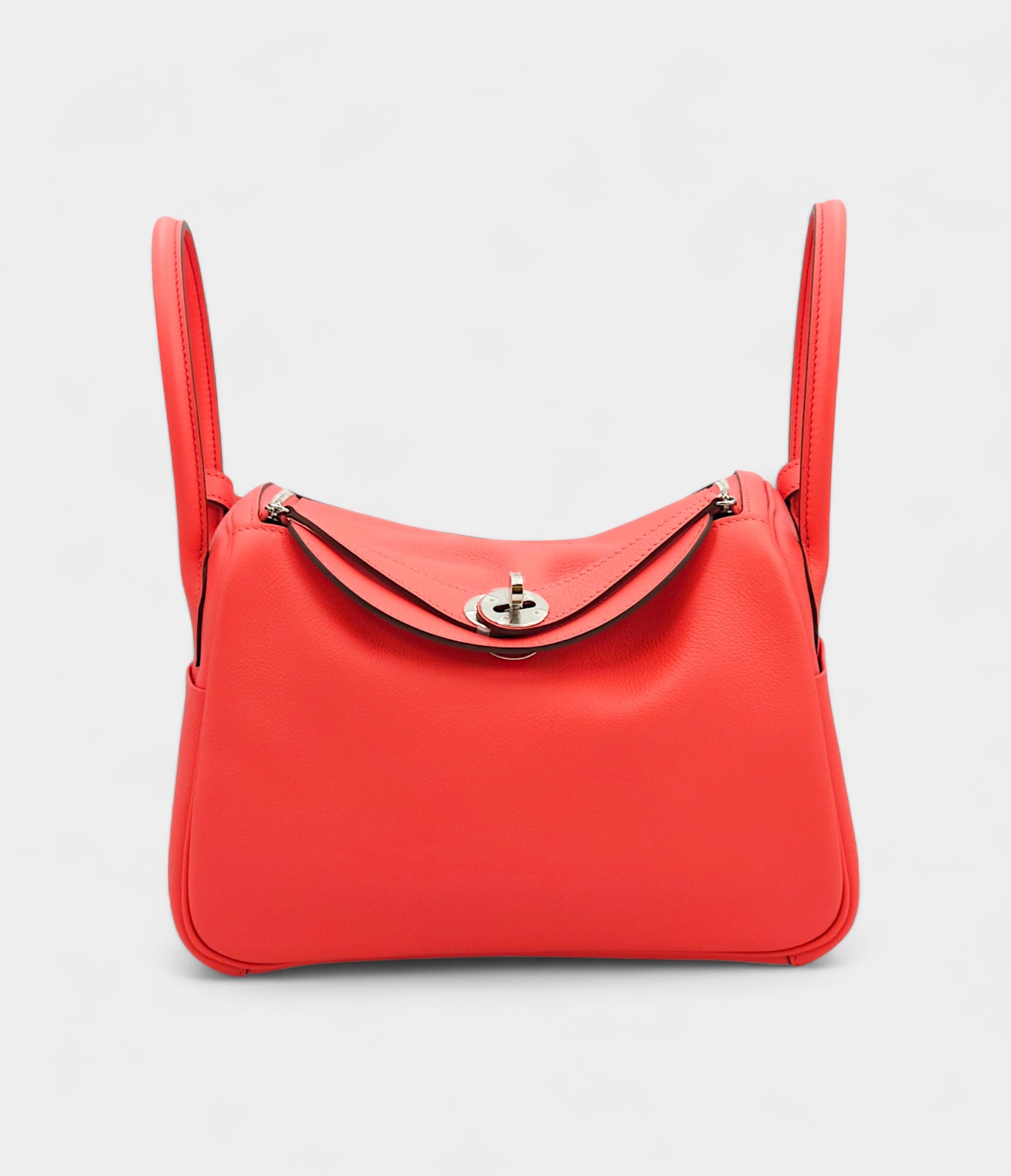 Hermès Lindy 26 in Rose Texas Evercolor Leather with Palladium Hardware