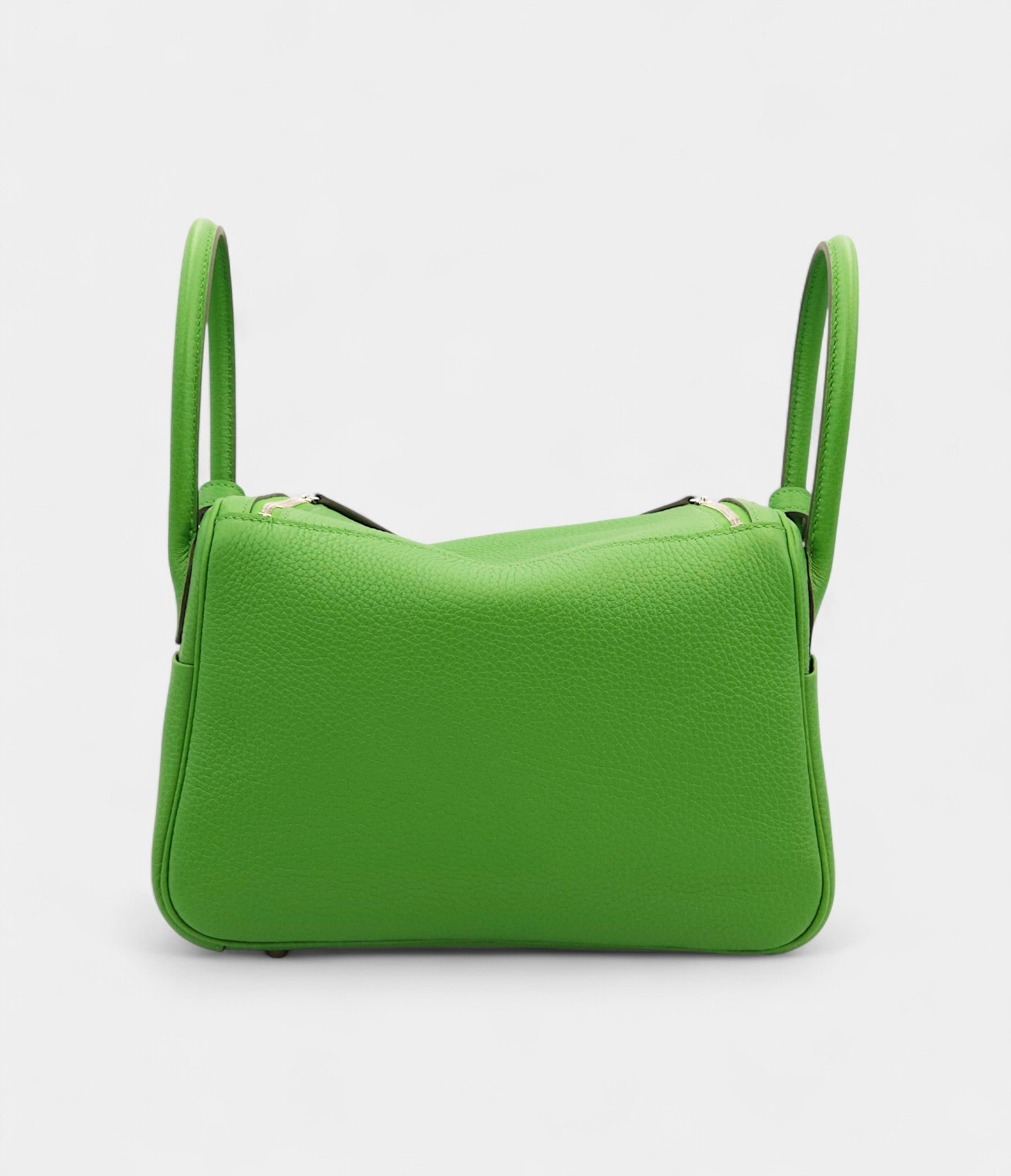 Hermès Lindy 26 in Yucca Green Leather with Palladium Hardware