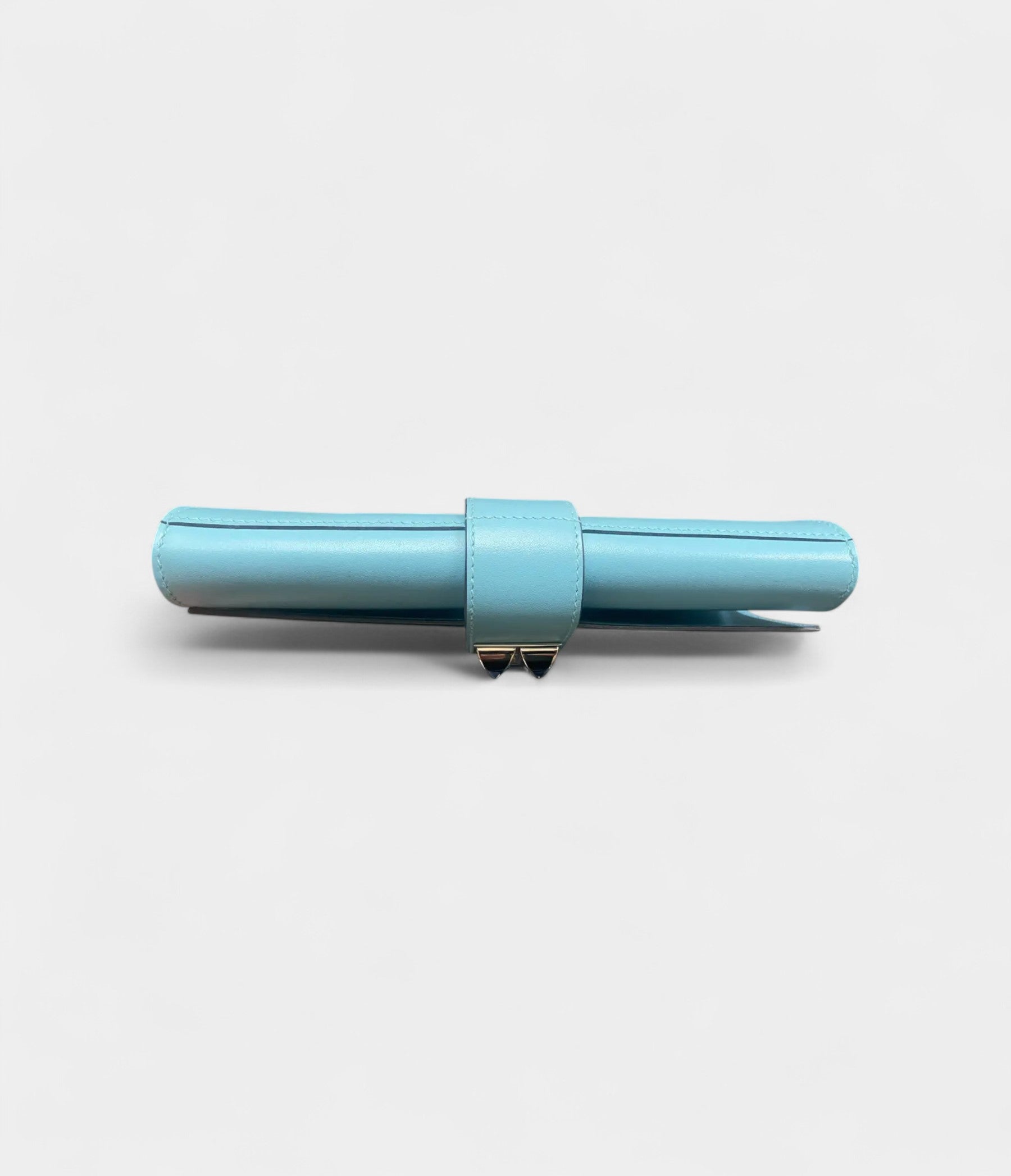 Hermès Médor Blue Leather Clutch Bag