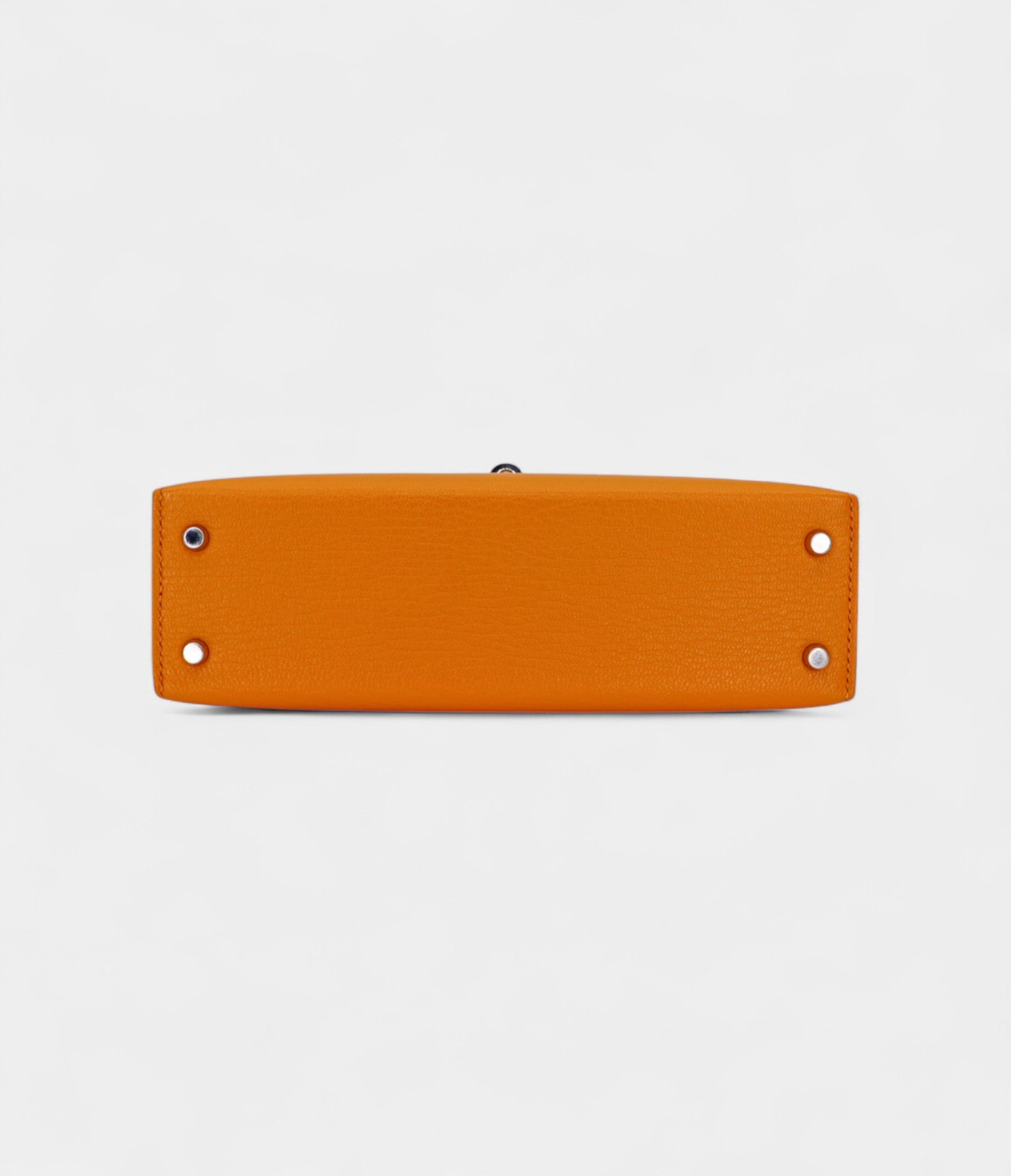 Hermès Mini Kelly II Sellier Moutarde Chèvre Palladium Hardware