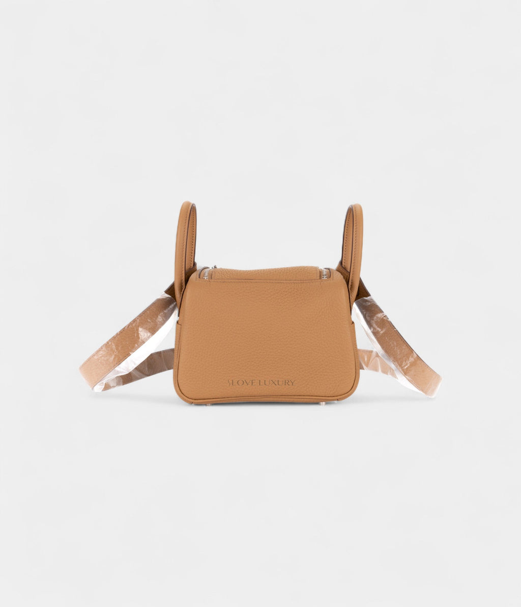 Hermès Mini Lindy Biscuit Clemence Palladium Hardware