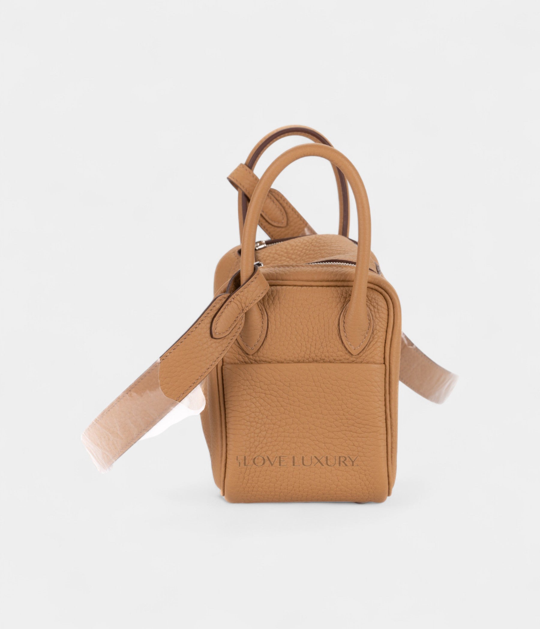 Hermès Mini Lindy Biscuit Clemence Palladium Hardware
